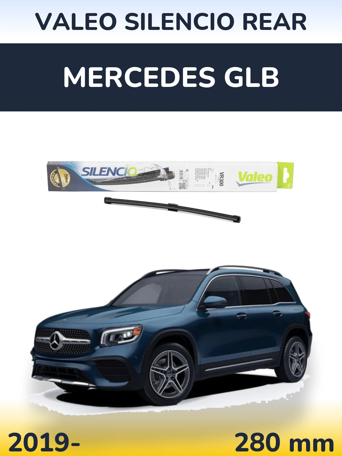 Tylna wycieraczka Valeo Silencio Rear 285 mm do Mercedes GLB 2019-2026