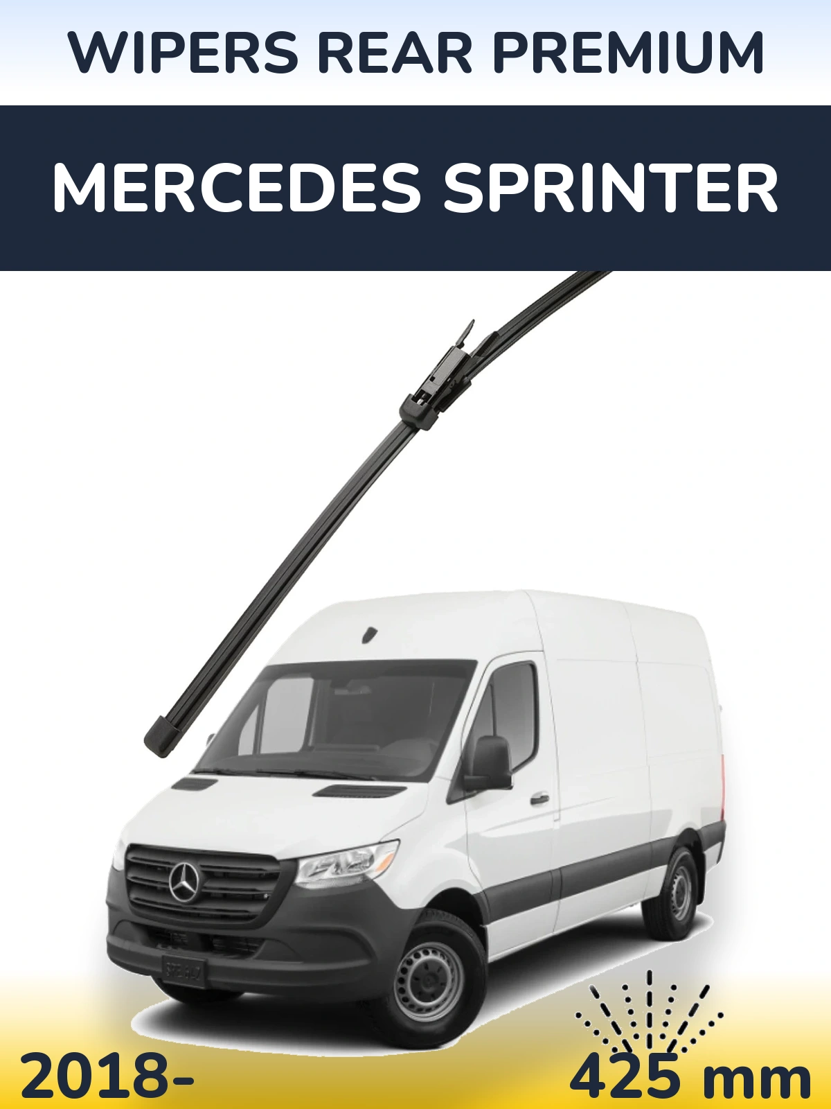 Задний дворник WIPERS REAR PREMIUM 425 мм для Mercedes Sprinter 2018-2026