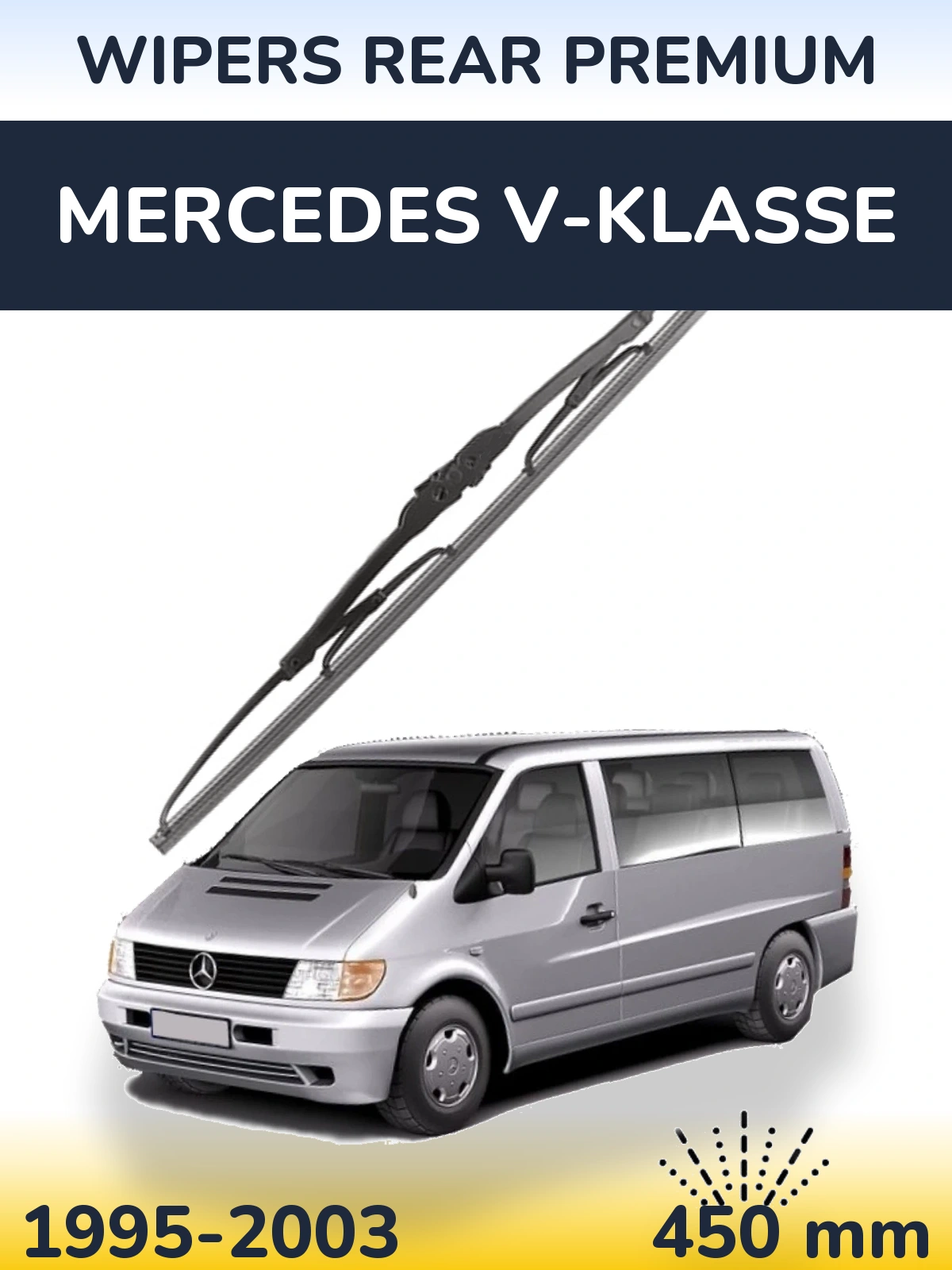 Tylna wycieraczka WIPERS REAR PREMIUM 450 mm do Mercedes V-Klasse 1995-2003