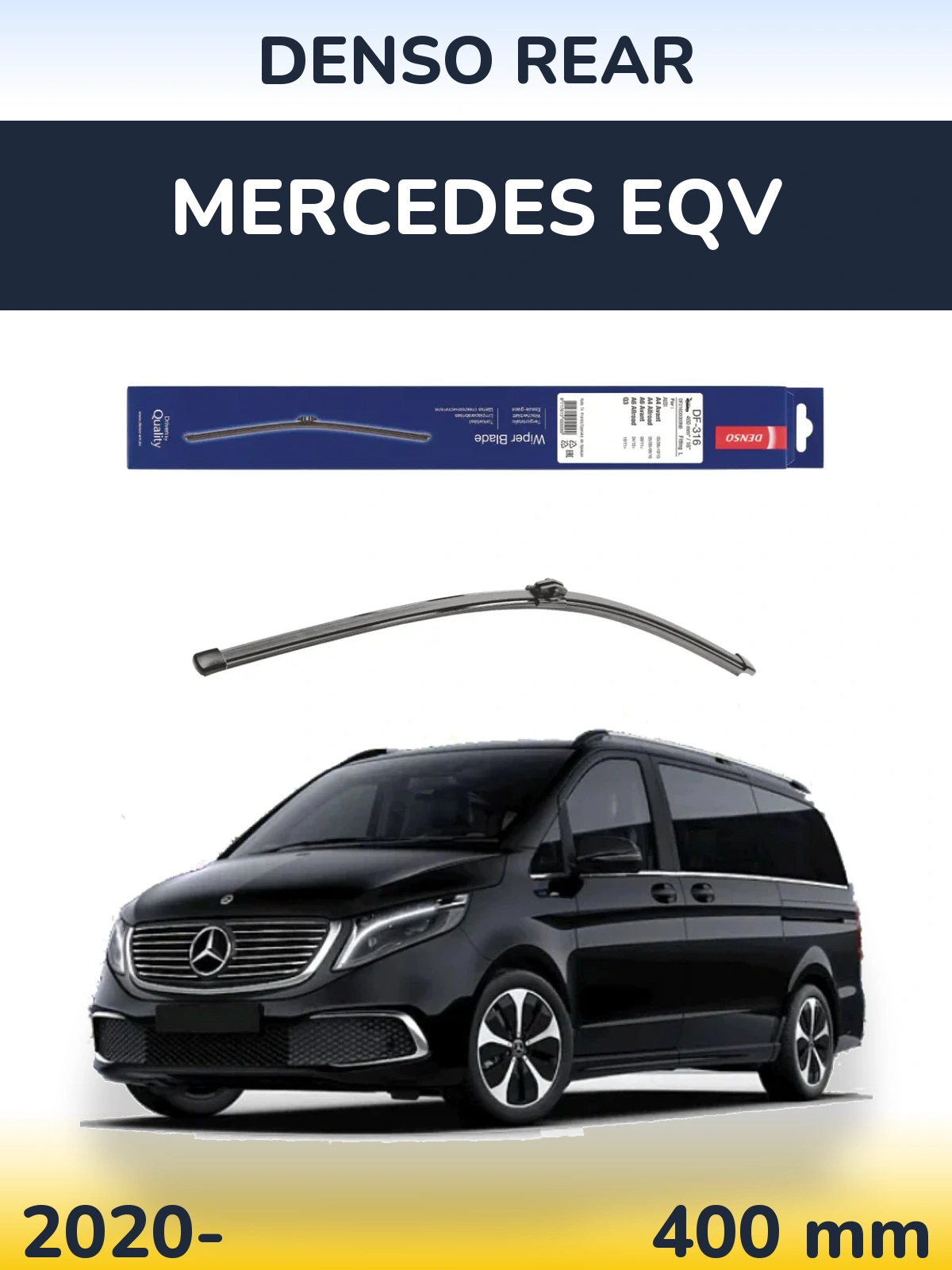 Tylna wycieraczka Denso Rear 400 mm do Mercedes EQV 2020-2026