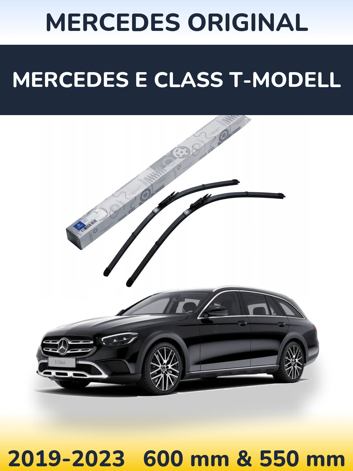 Komplet przednich wycieraczek Mercedes OEM Mercedes Original 600 & 550 mm do Mercedes Klasa E T-Modell 2019-2023