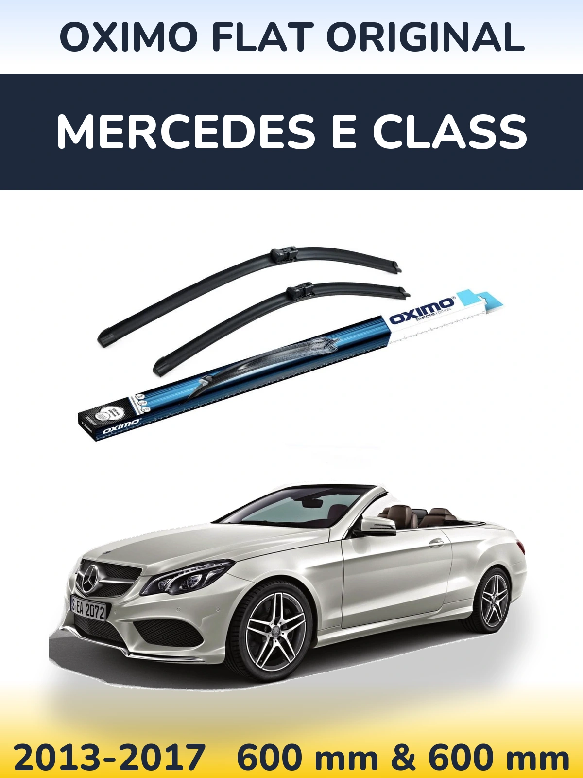 Komplet przednich wycieraczek Oximo Flat Original 600 & 600 mm do Mercedes Klasa E 2013-2017