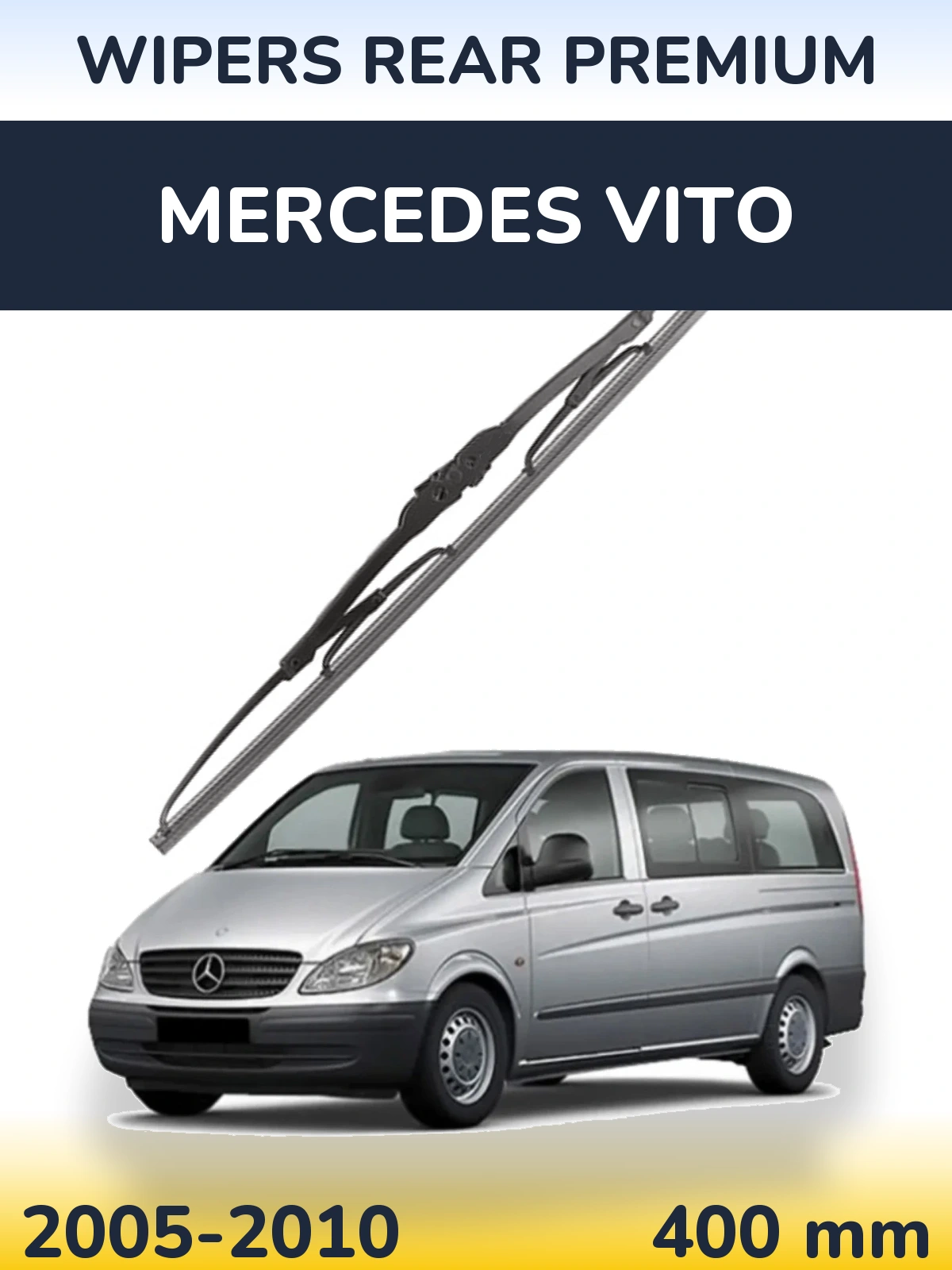 Задний дворник WIPERS REAR PREMIUM 400 мм для Mercedes Vito 2005-2010