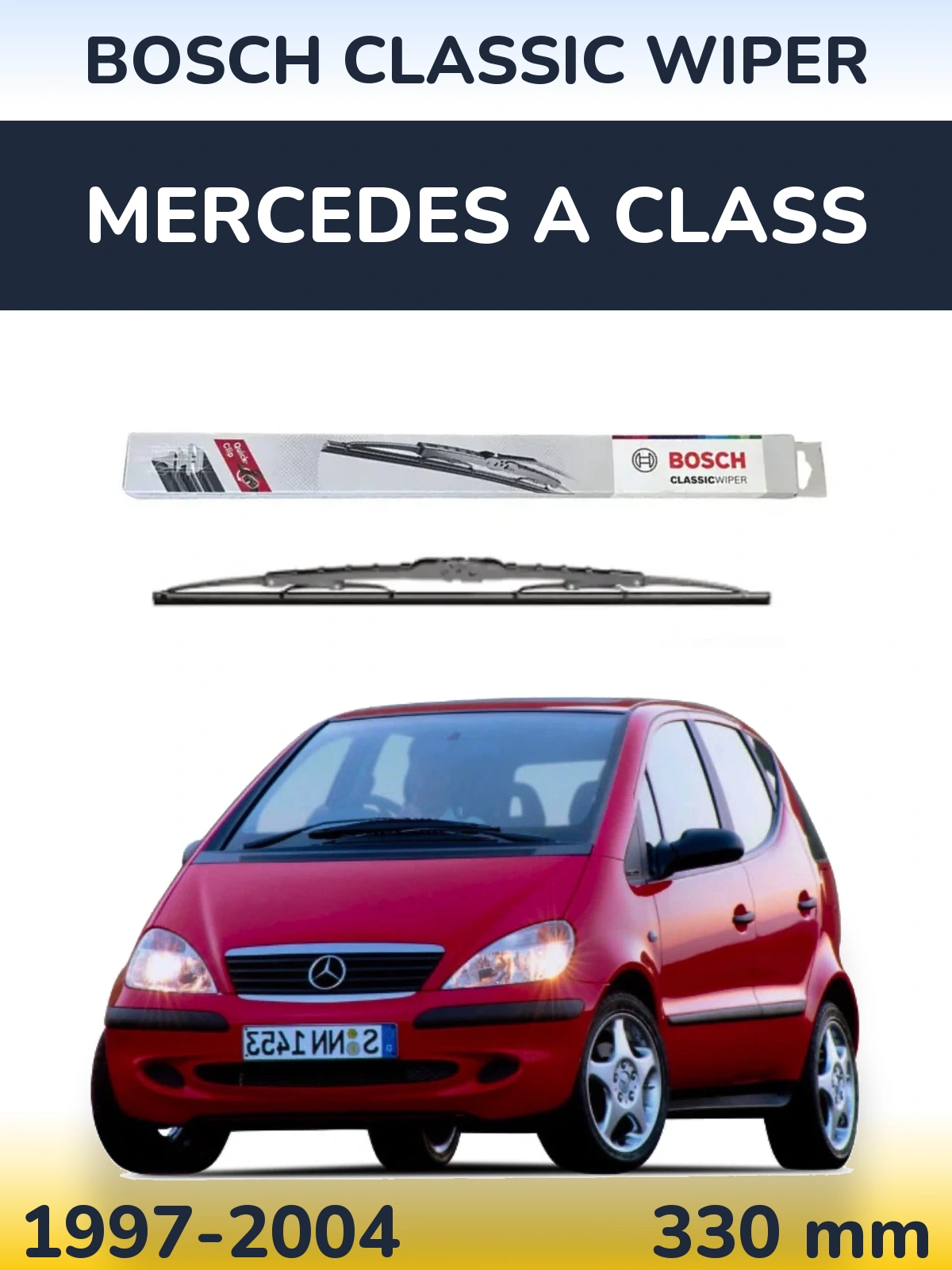 Tylna wycieraczka BOSCH Classic Wiper 340 mm do Mercedes Klasa A 1997-2004