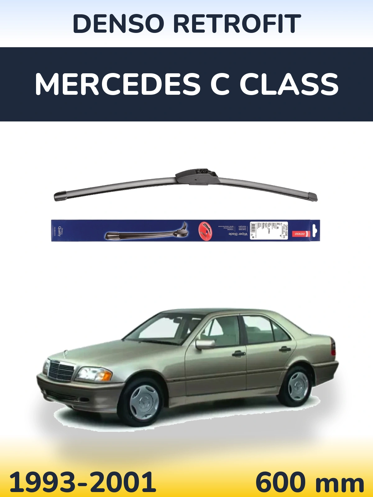 Передний дворник Denso Retrofit 600 мм для Mercedes C Class 1993-2001