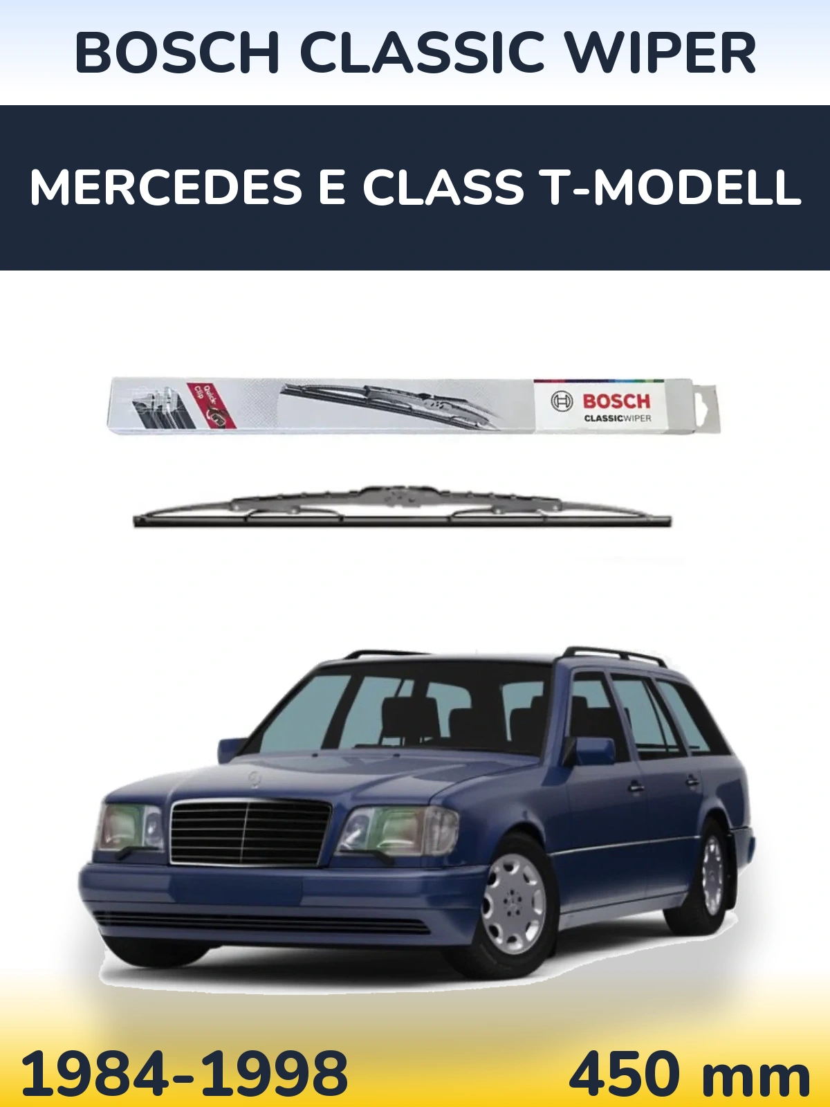 Задний дворник BOSCH Classic Wiper 450 мм для Mercedes E Class T-Модельl 1984-1998