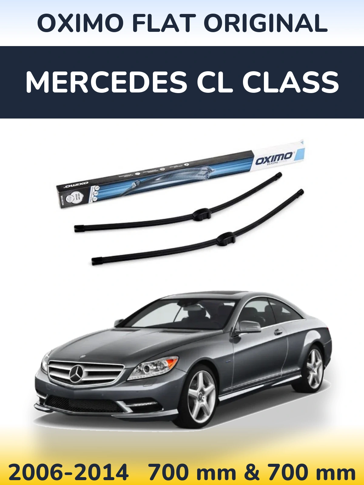 Komplet przednich wycieraczek Oximo Flat Original 650 & 650 mm do Mercedes Klasa CL 2006-2014