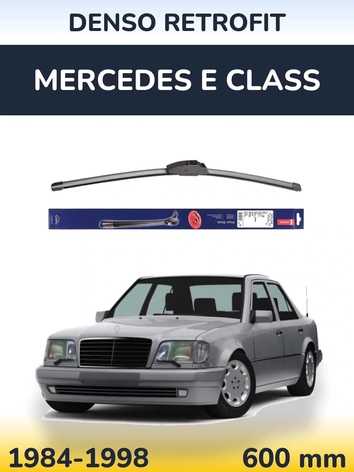Przednia wycieraczka Denso Retrofit 600 mm do Mercedes Klasa E 1984-1998