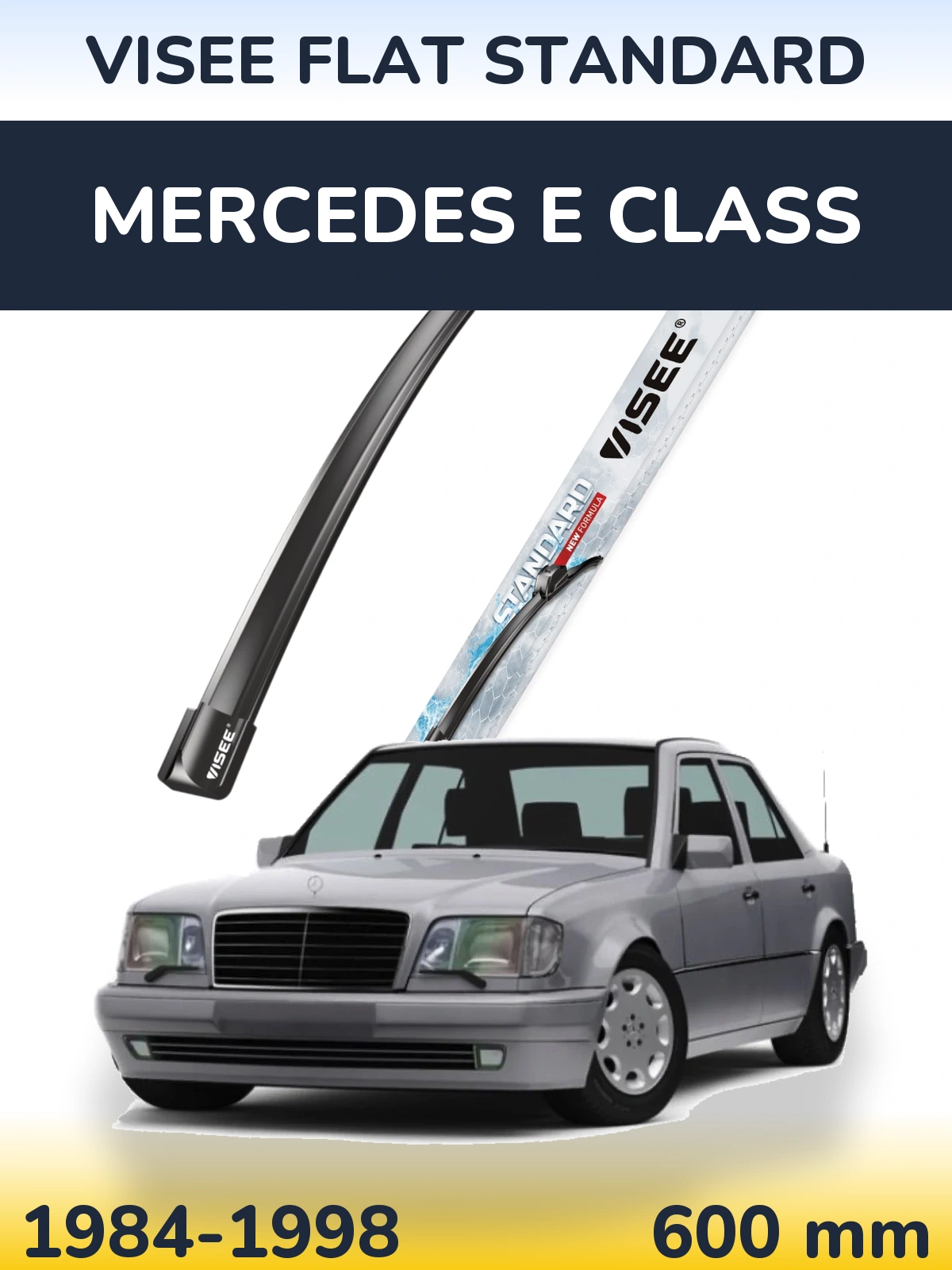 Przednia wycieraczka VISEE FLAT STANDARD 600 mm do Mercedes Klasa E 1984-1998