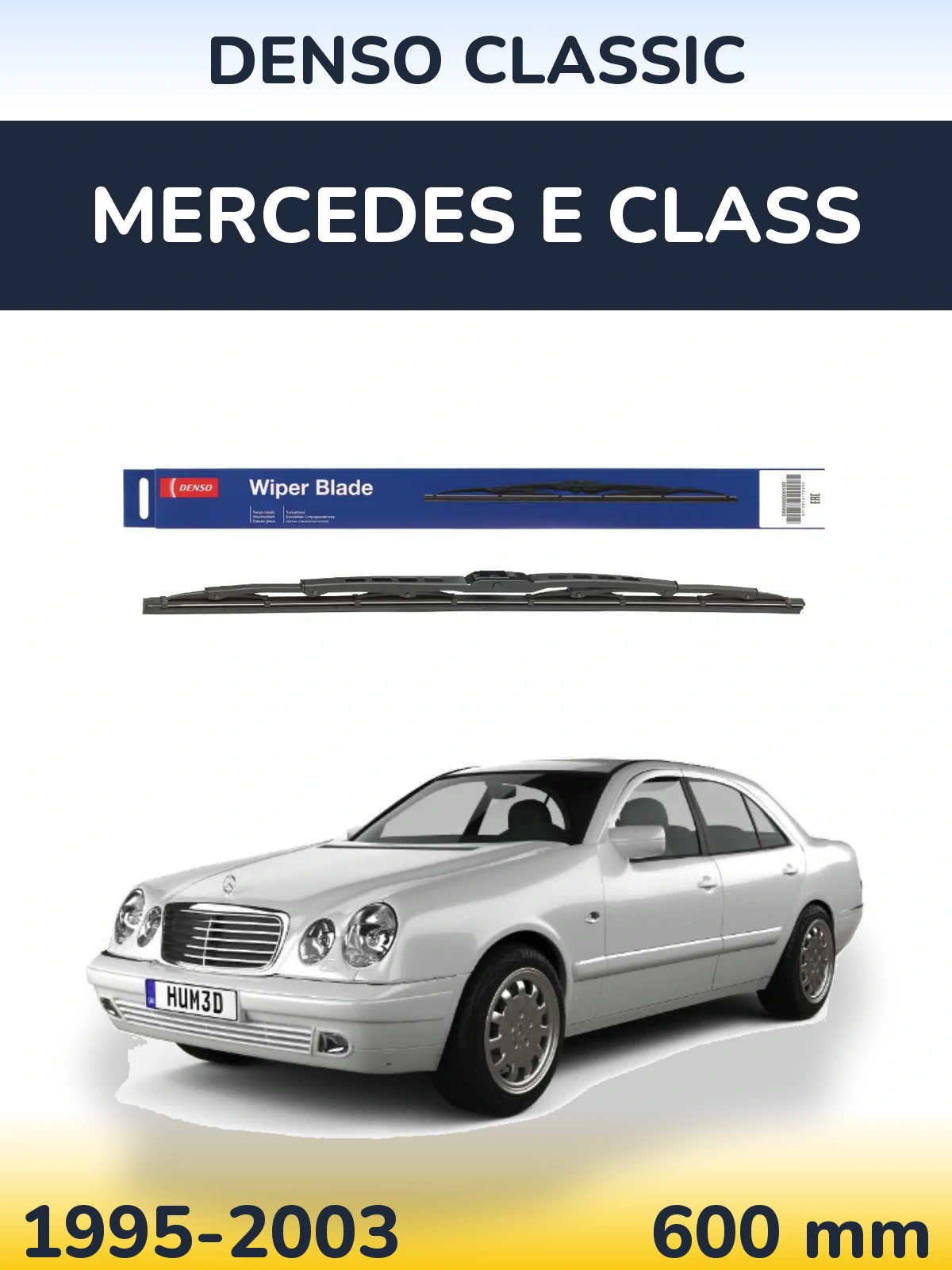 Передний дворник Denso Classic 600 мм для Mercedes E Class 1995-2003