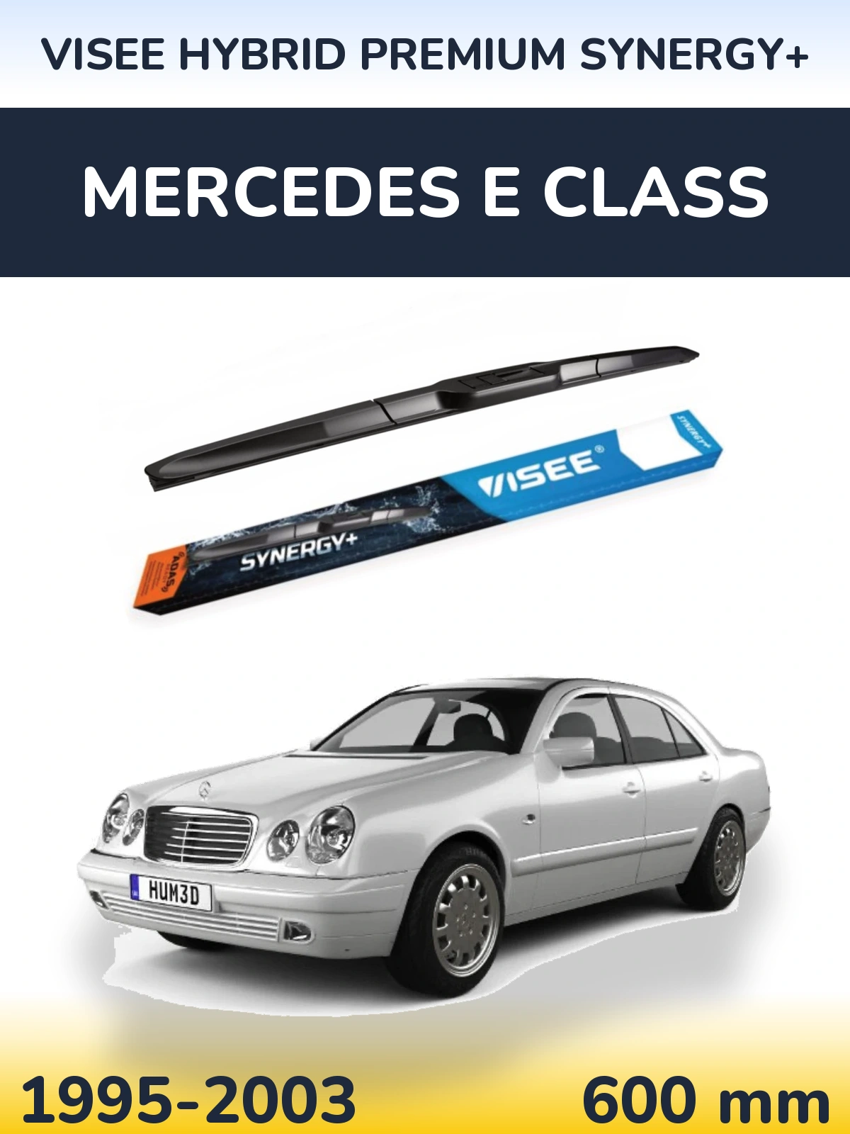Przednia wycieraczka VISEE HYBRID PREMIUM SYNERGY+ 600 mm do Mercedes Klasa E 1995-2003