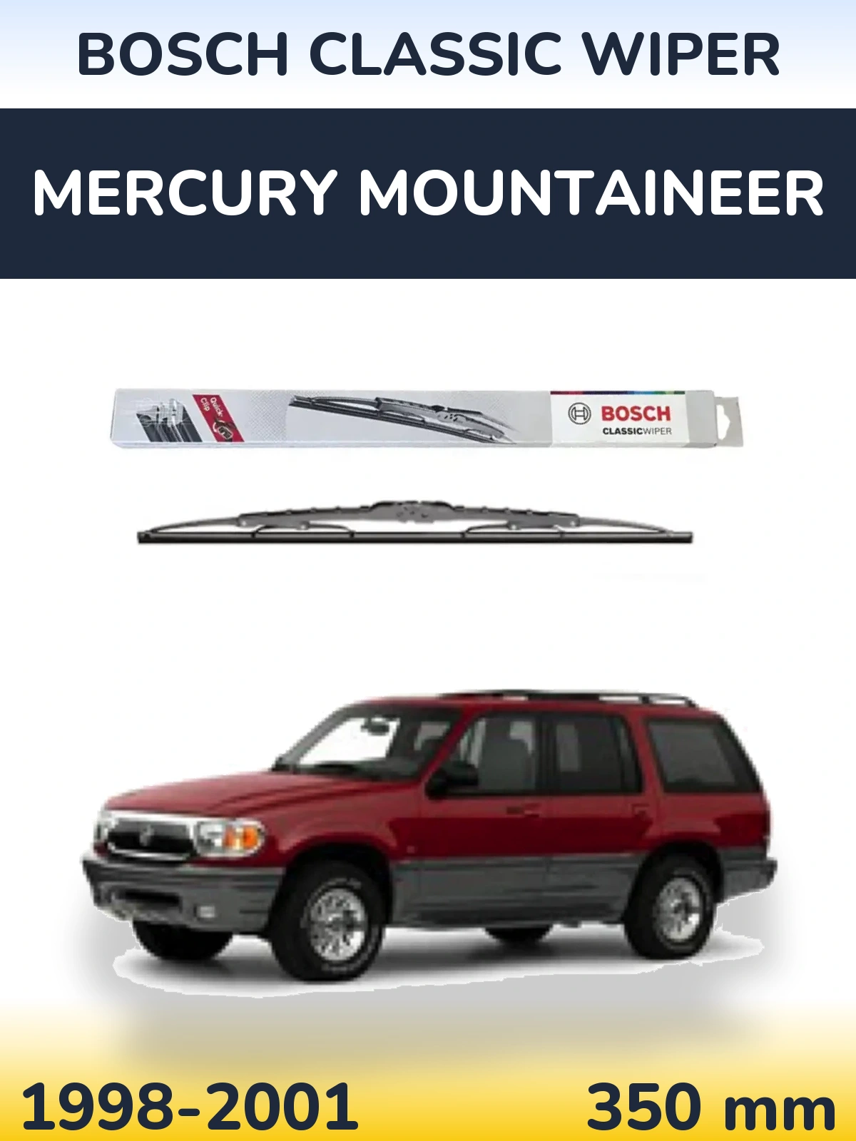 Tylna wycieraczka BOSCH Classic Wiper 340 mm do Mercury Mountaineer 1998-2001