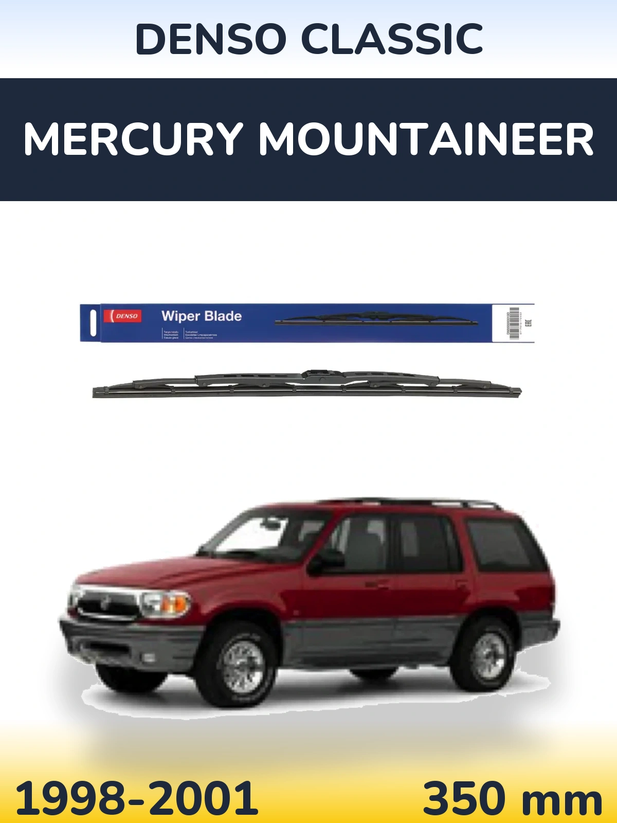 Tylna wycieraczka Denso Classic 350 mm do Mercury Mountaineer 1998-2001