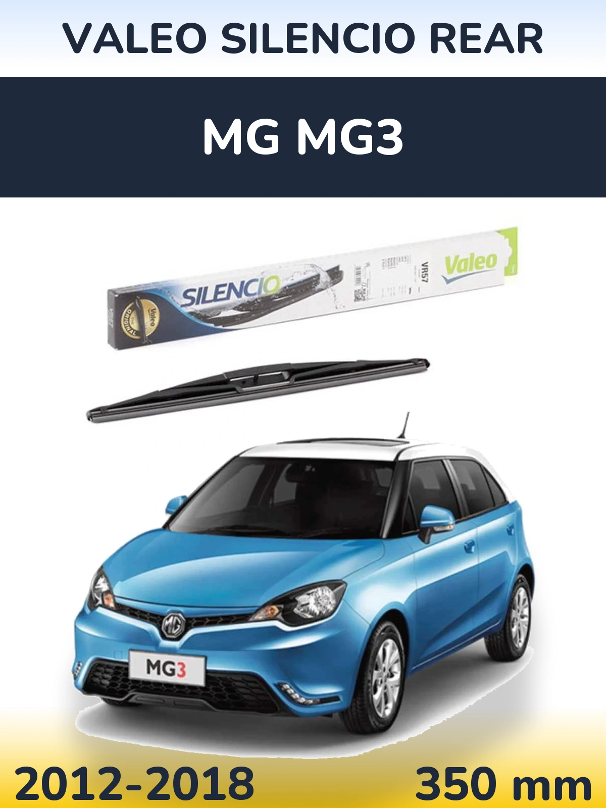 Tylna wycieraczka Valeo Silencio Rear 345 mm do MG MG3 2012-2018