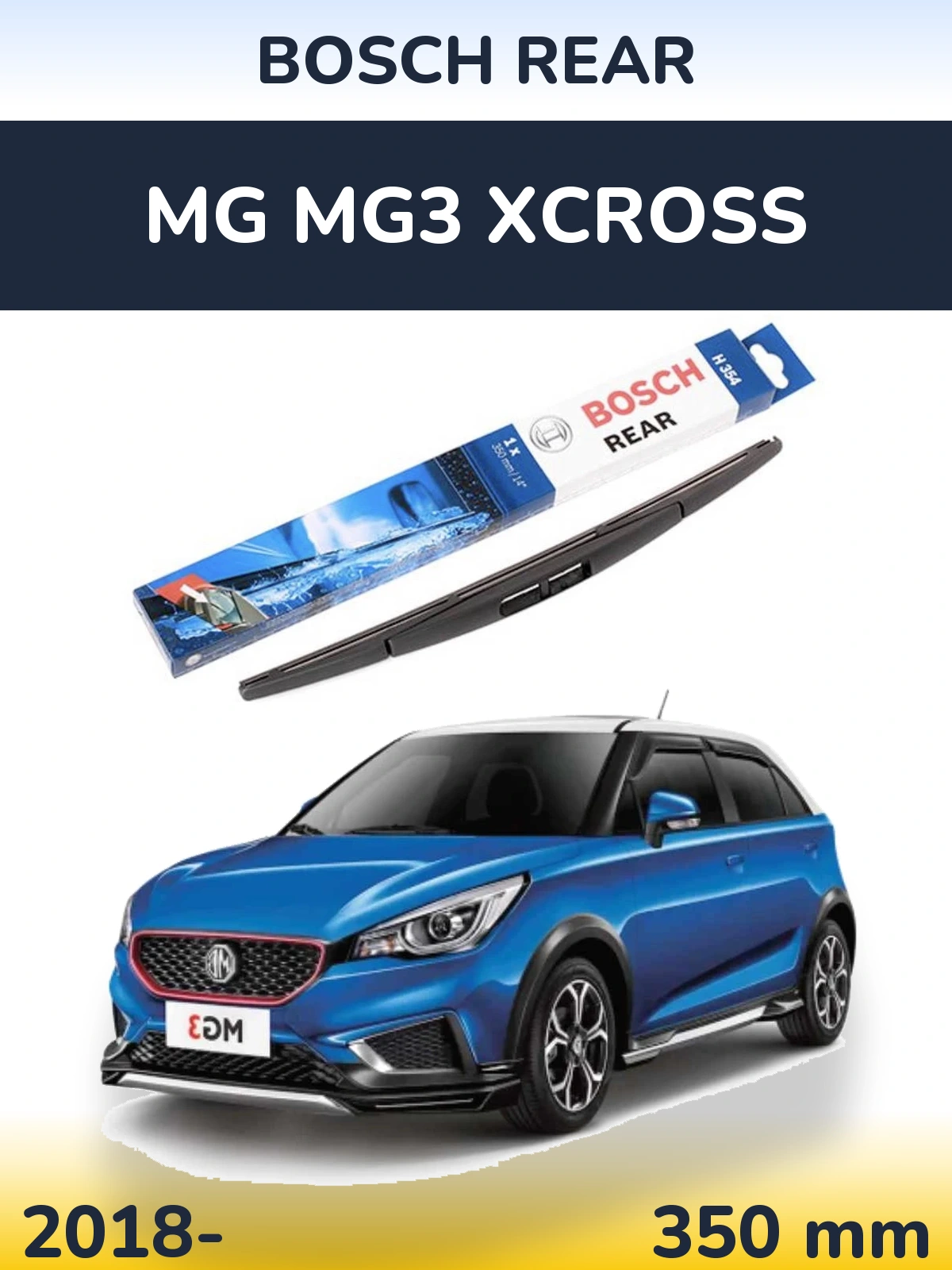 Tylna wycieraczka BOSCH Rear 350 mm do MG MG3 Xcross 2018-2026