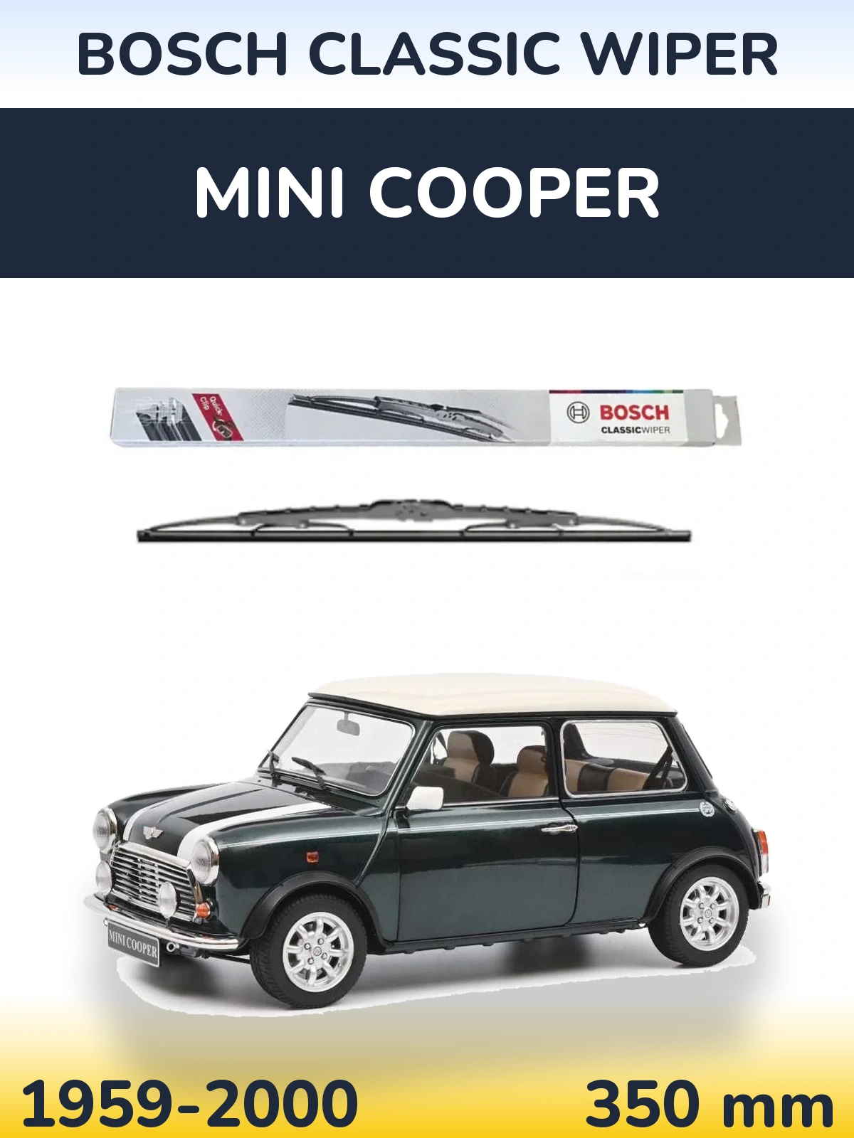 Tylna wycieraczka BOSCH Classic Wiper 340 mm do MINI Cooper 1959-2000