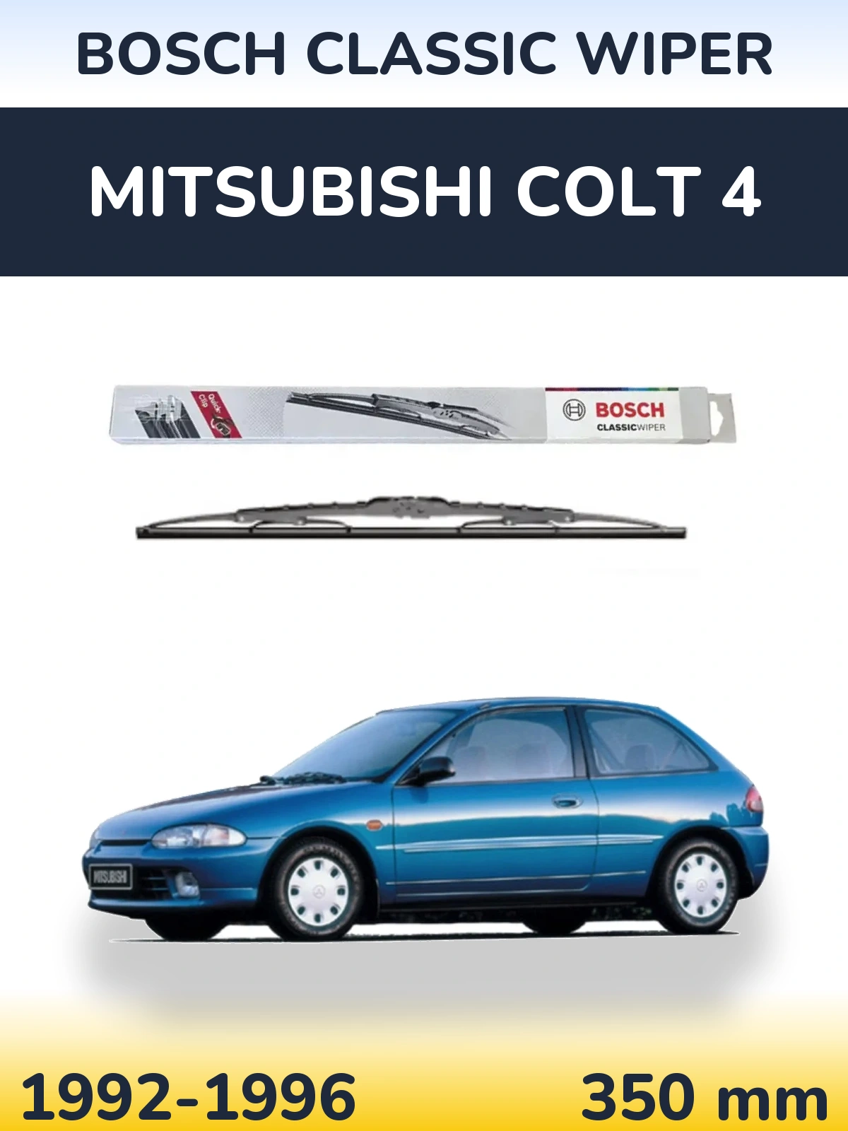 Tylna wycieraczka BOSCH Classic Wiper 340 mm do Mitsubishi Colt 4 1992-1996