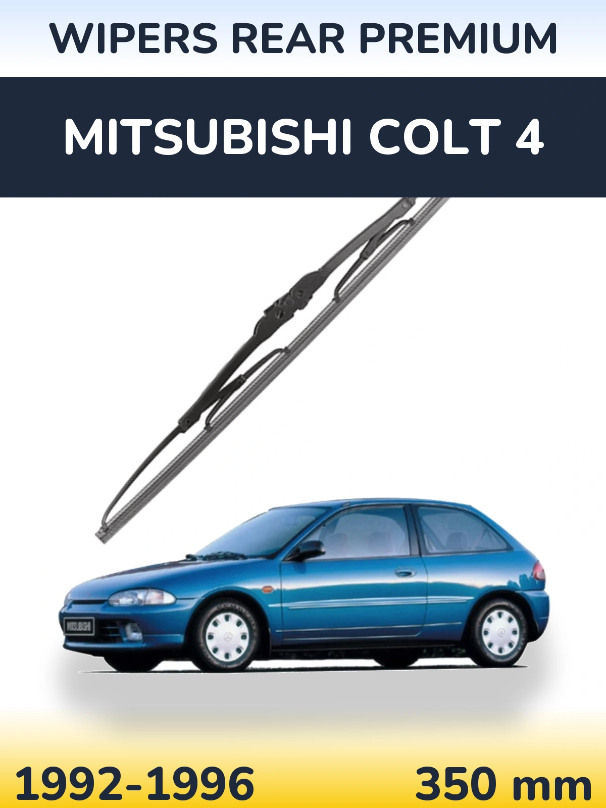 Tylna wycieraczka WIPERS REAR PREMIUM 350 mm do Mitsubishi Colt 4 1992-1996
