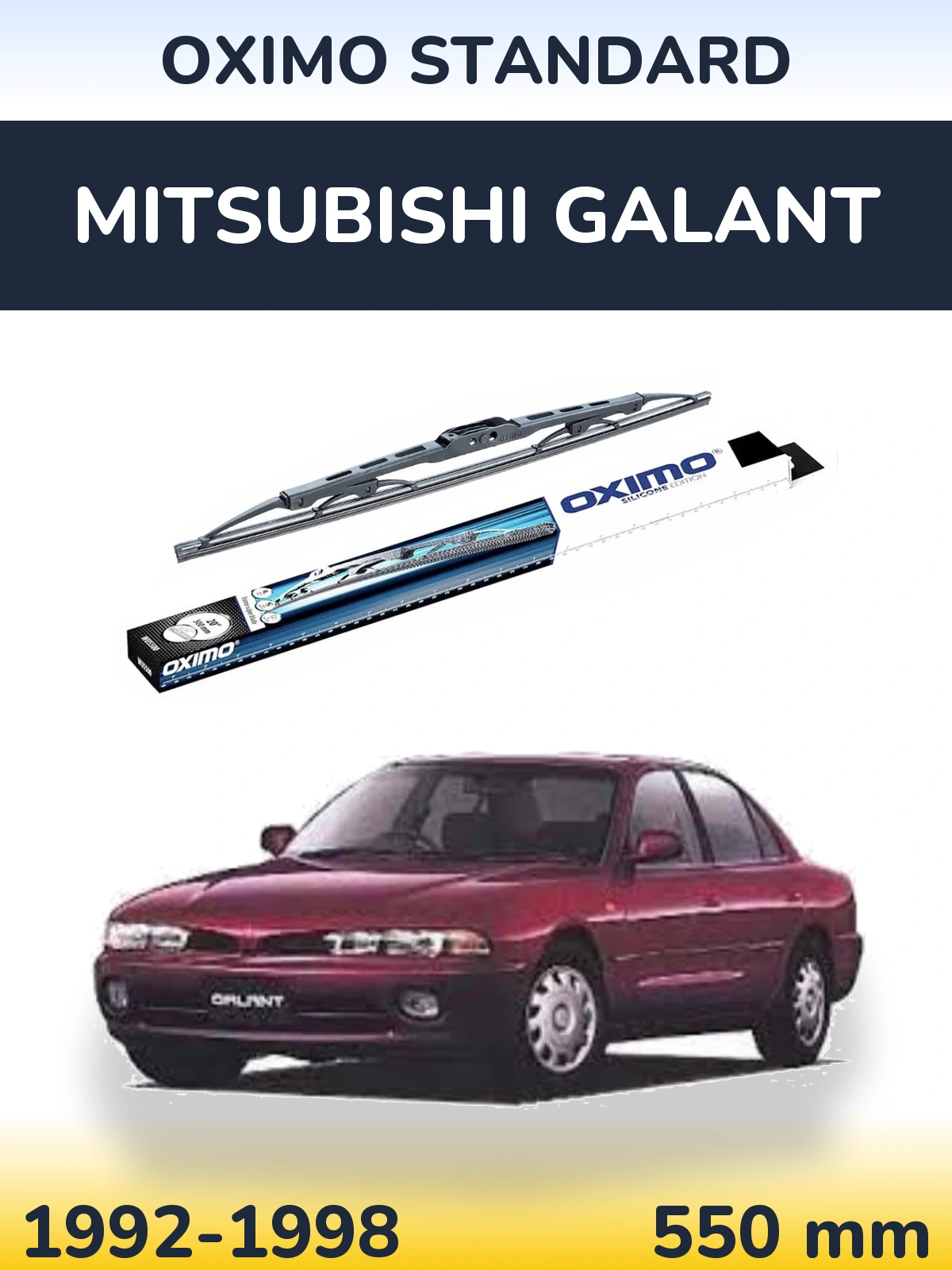 Tylna wycieraczka Oximo Standard 550 mm do Mitsubishi Galant 1992-1998