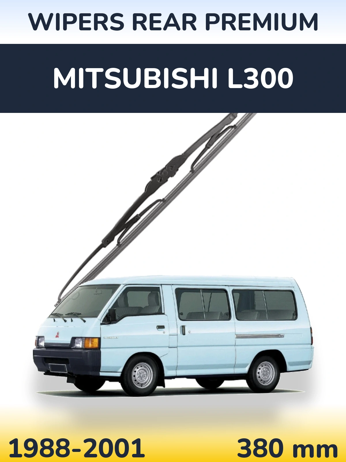 Tylna wycieraczka WIPERS REAR PREMIUM 380 mm do Mitsubishi L300 1988-2001