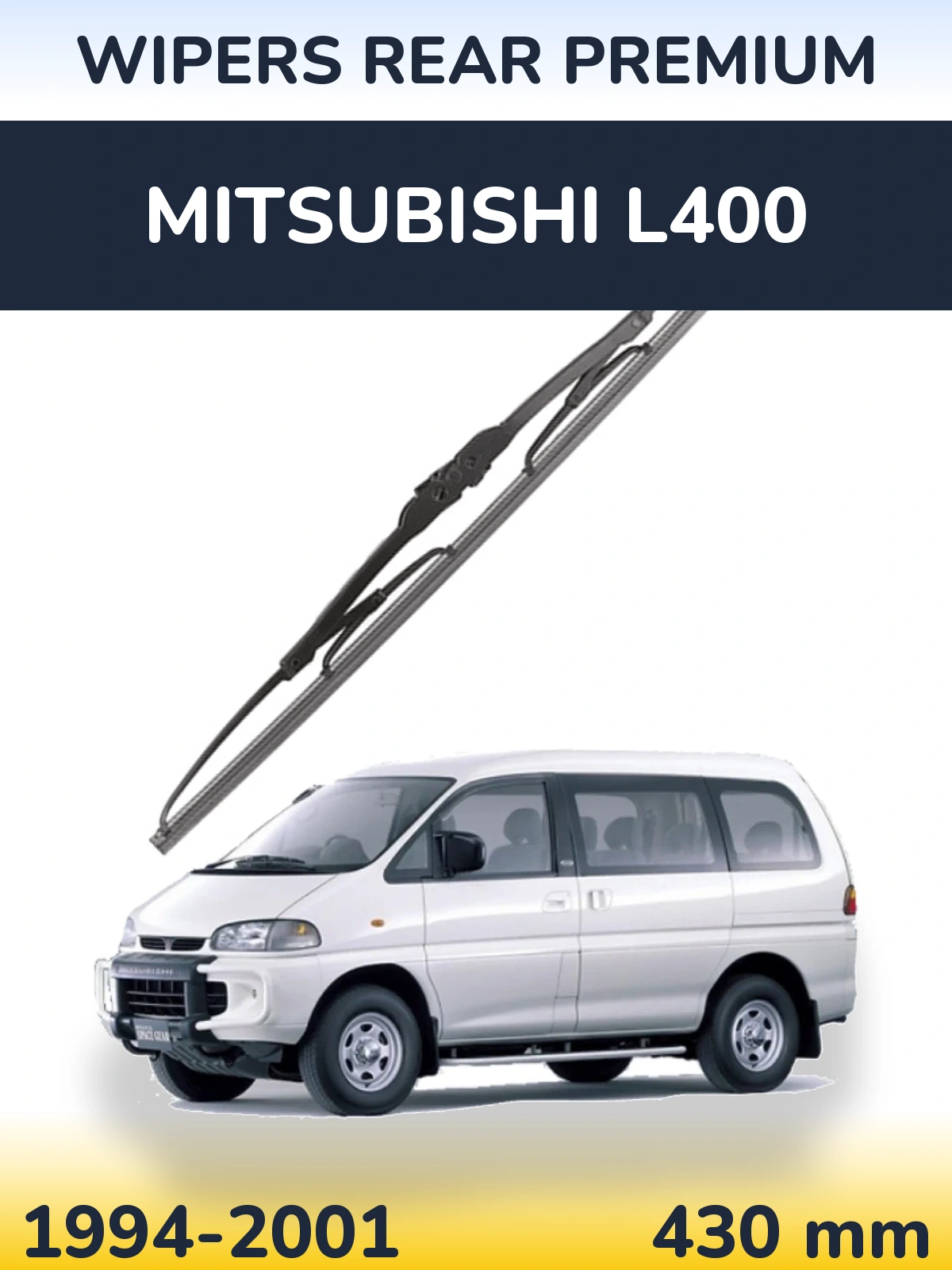 Tylna wycieraczka WIPERS REAR PREMIUM 430 mm do Mitsubishi L400 1994-2001
