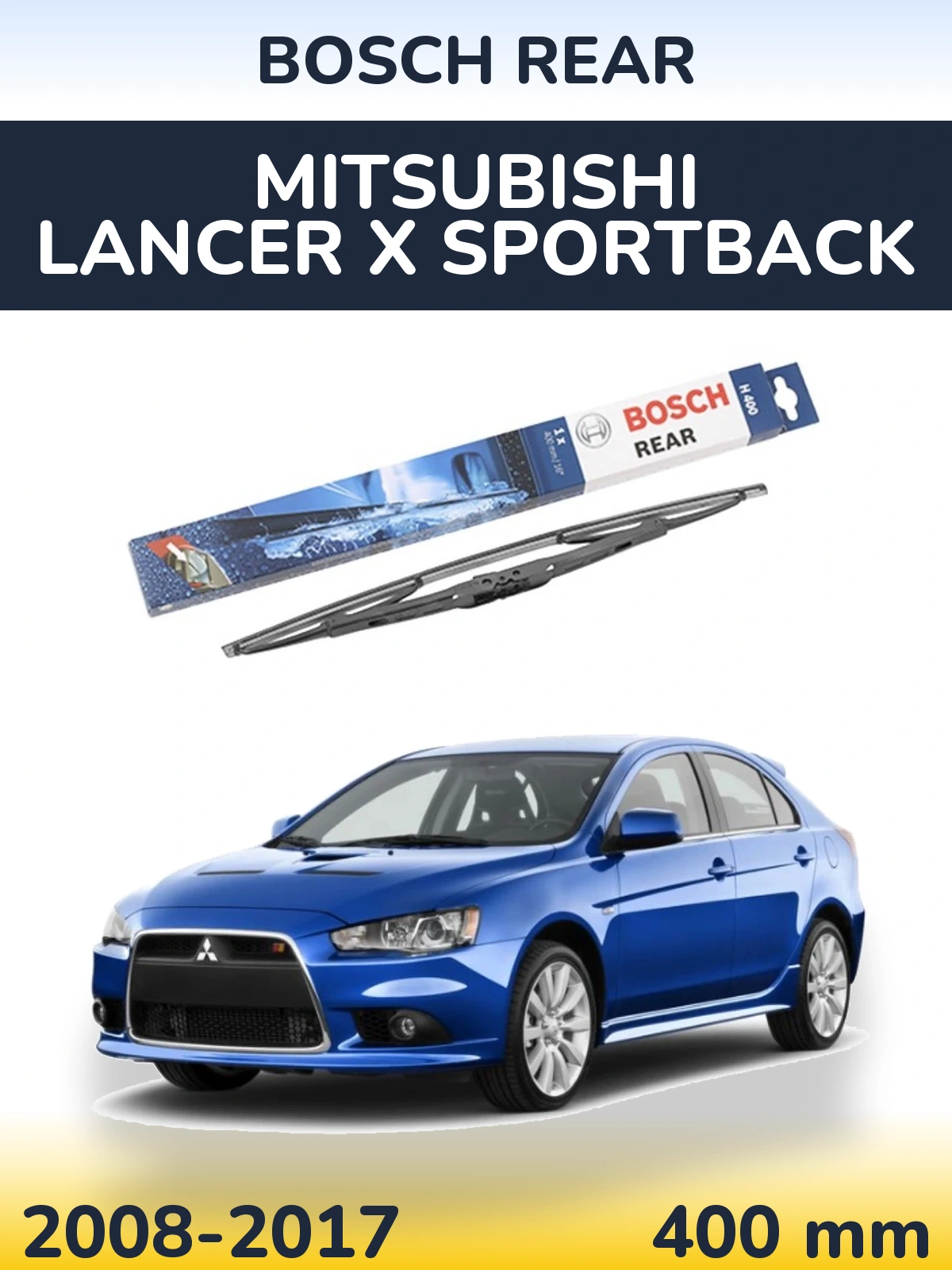 Tylna wycieraczka BOSCH Rear 400 mm do Mitsubishi Lancer X Sportback 2008-2017