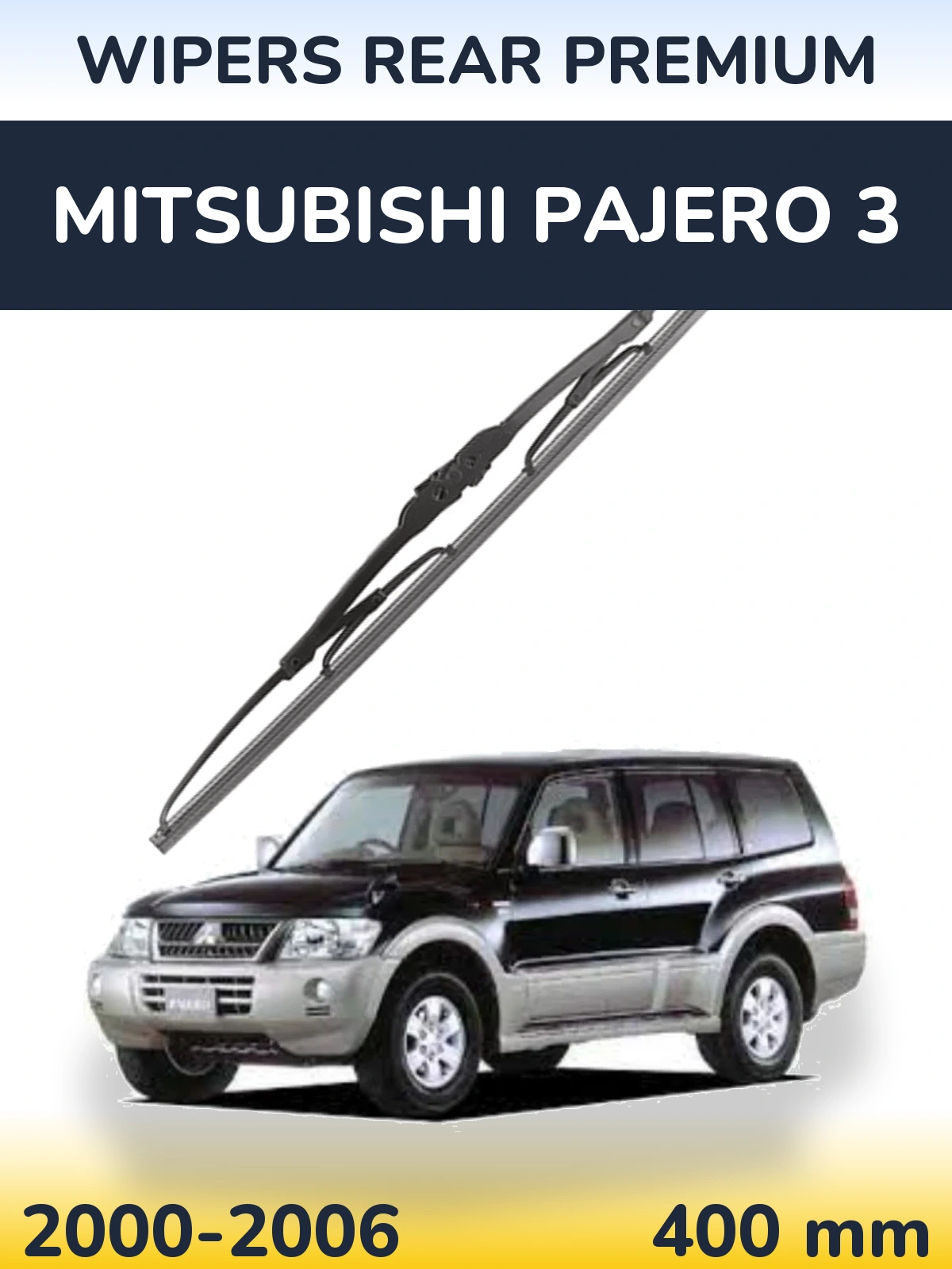 Tylna wycieraczka WIPERS REAR PREMIUM 400 mm do Mitsubishi Pajero 3 2000-2006