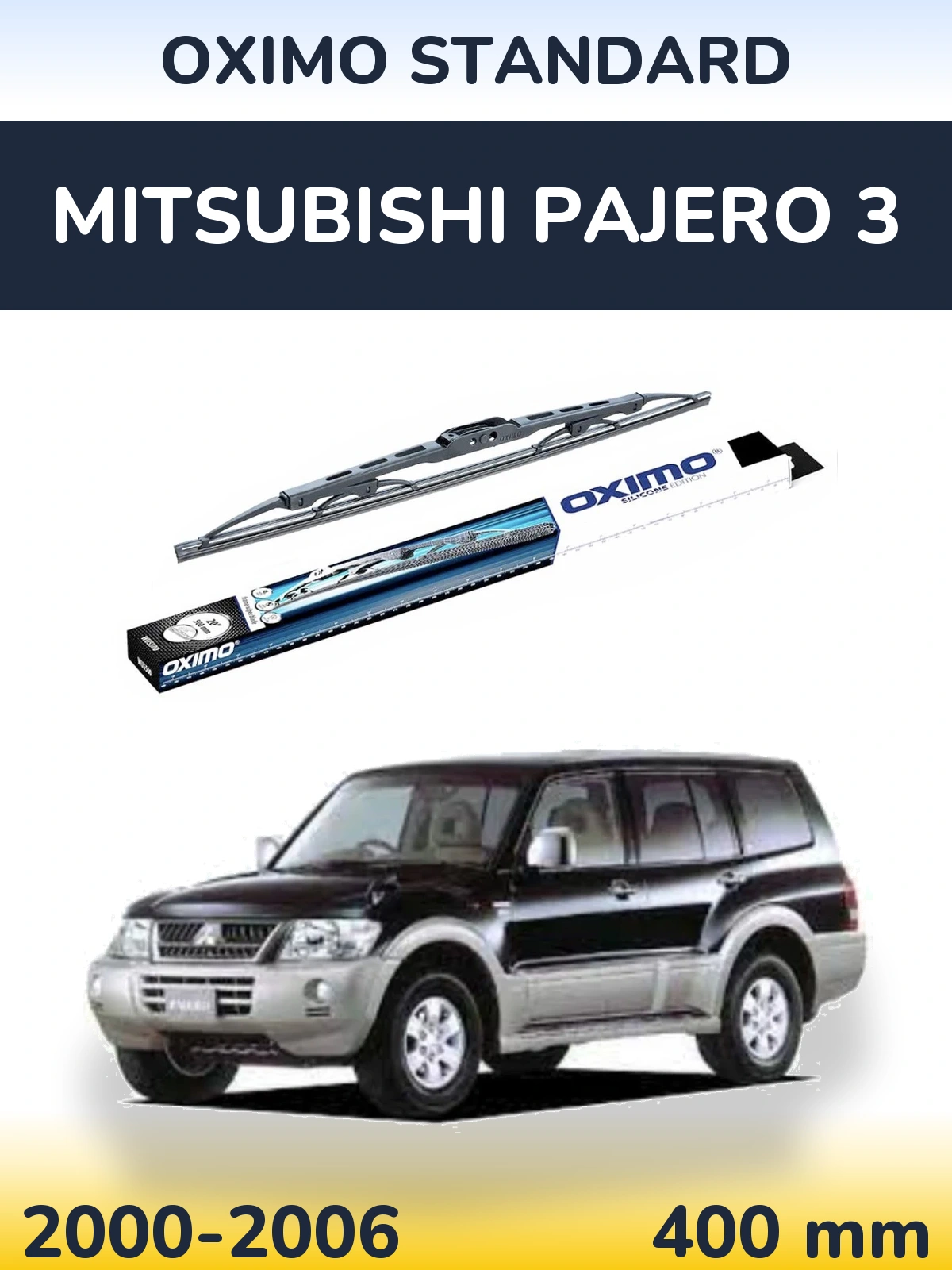 Tylna wycieraczka Oximo Standard 400 mm do Mitsubishi Pajero 3 2000-2006