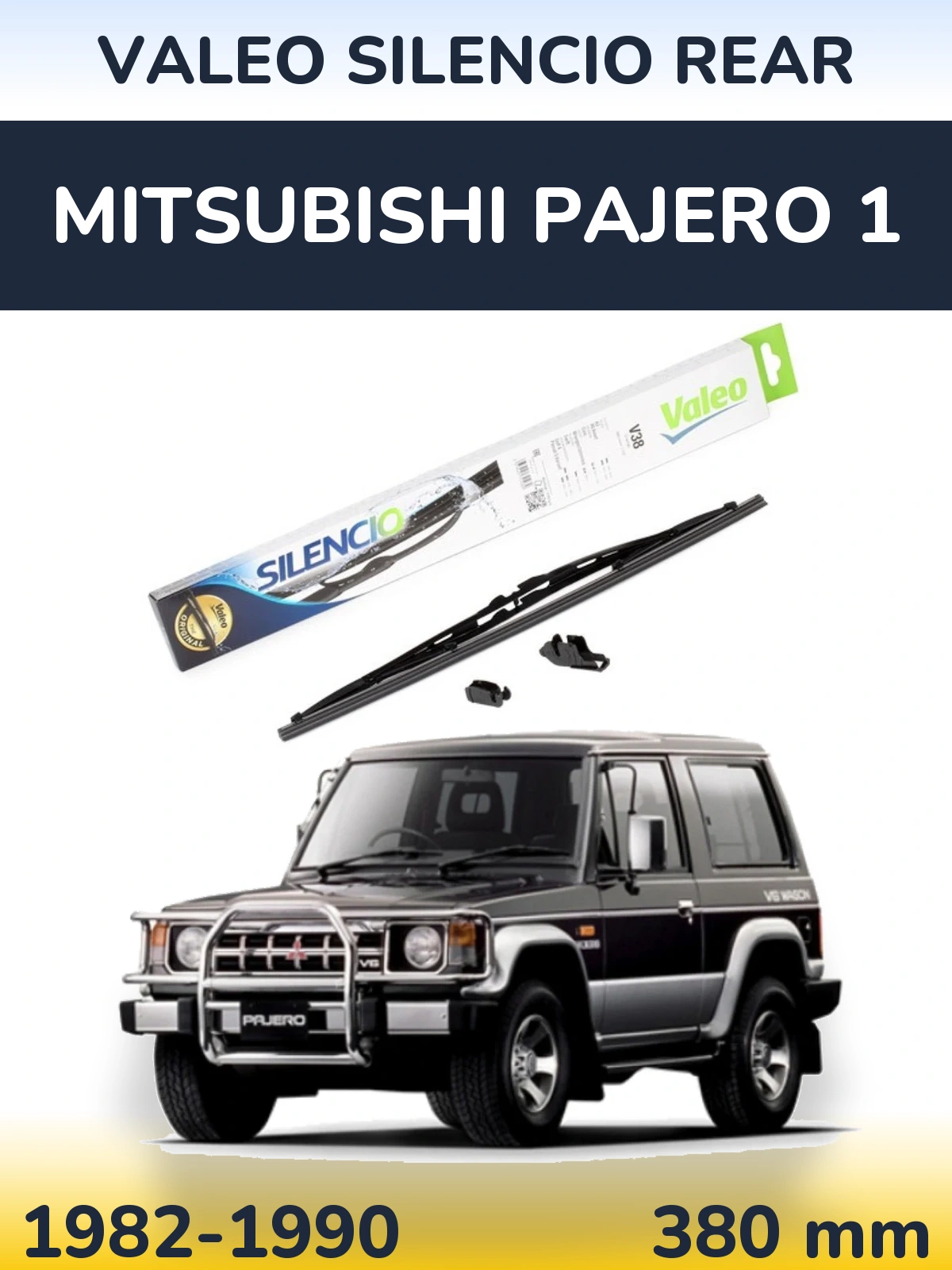 Tylna wycieraczka Valeo Silencio Rear 380 mm do Mitsubishi Pajero 1 1982-1990