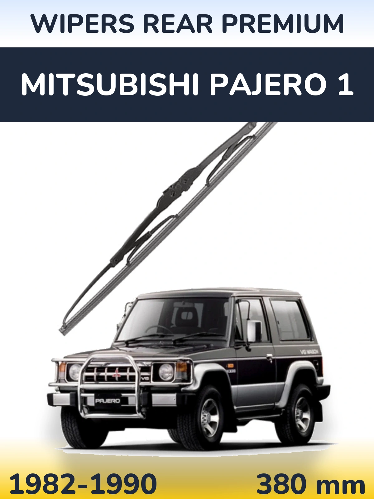 Tylna wycieraczka WIPERS REAR PREMIUM 380 mm do Mitsubishi Pajero 1 1982-1990