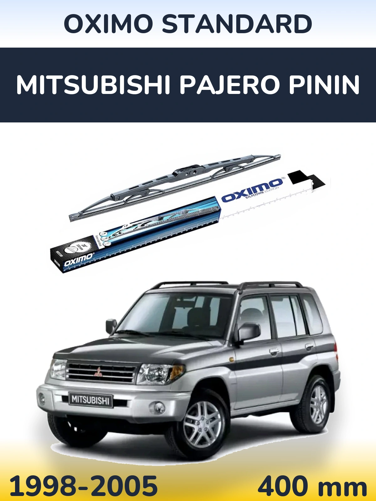 Rear wiper blade Oximo Standard 400 mm for Mitsubishi Pajero Pinin 1998-2005
