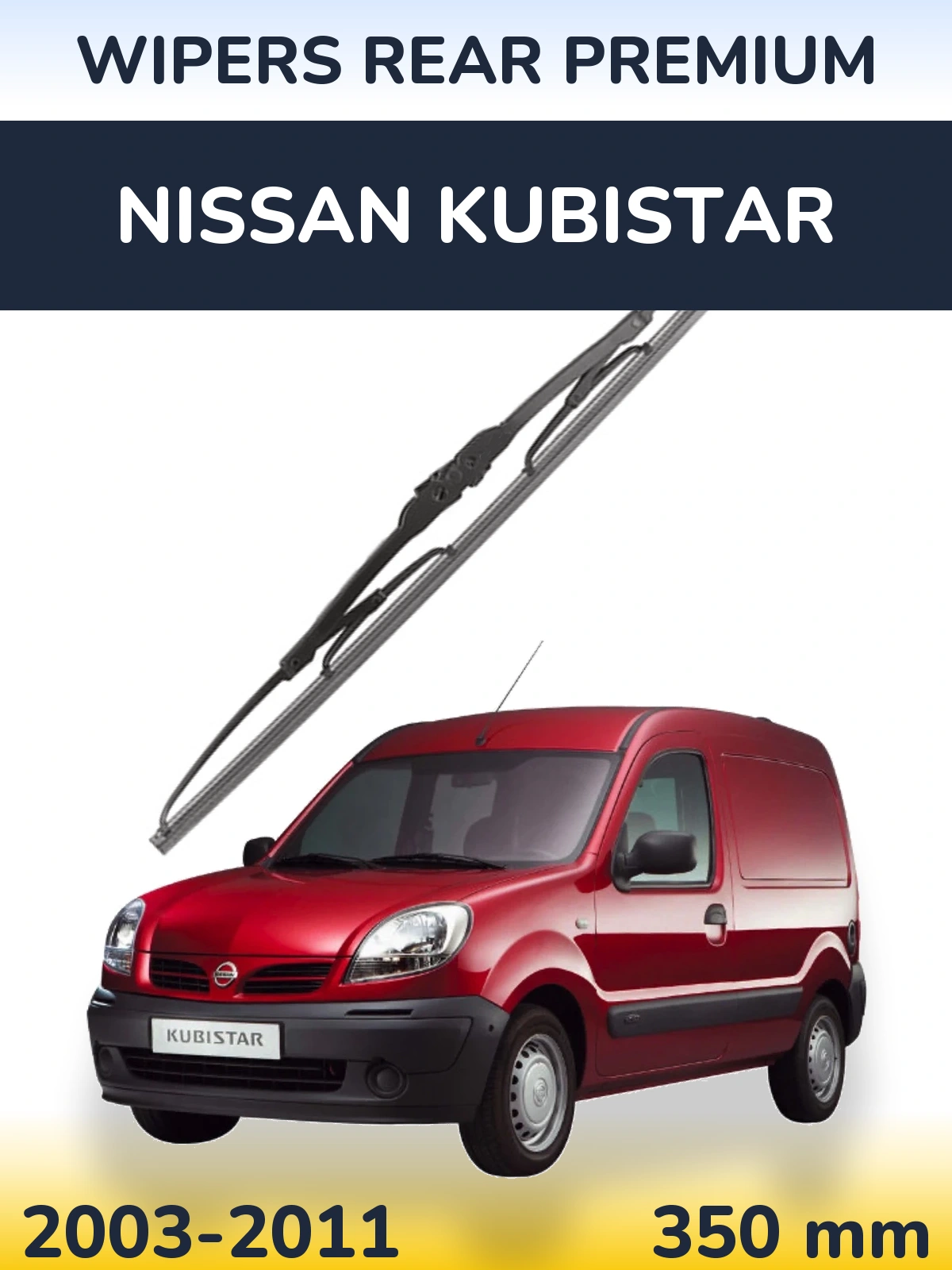 Tylna wycieraczka WIPERS REAR PREMIUM 350 mm do Nissan Kubistar 2003-2011