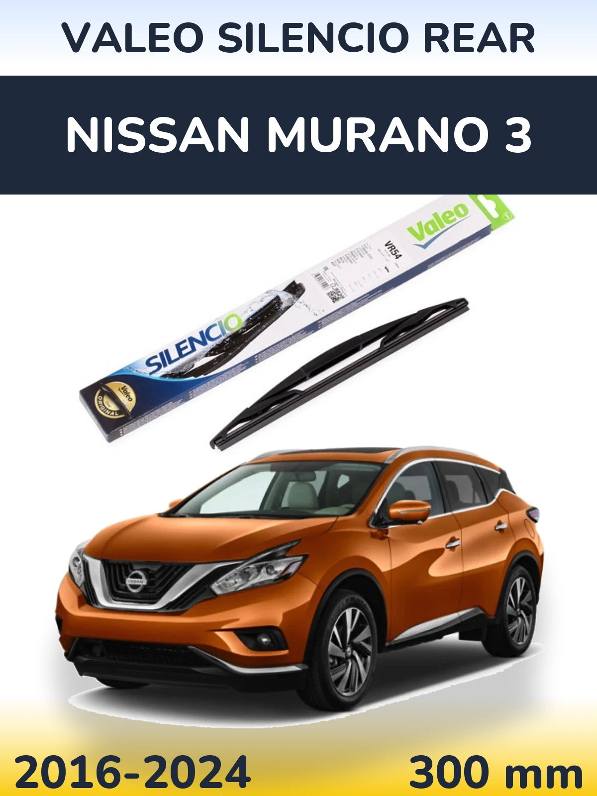 Tylna wycieraczka Valeo Silencio Rear 300 mm do Nissan Murano 3 2016-2024