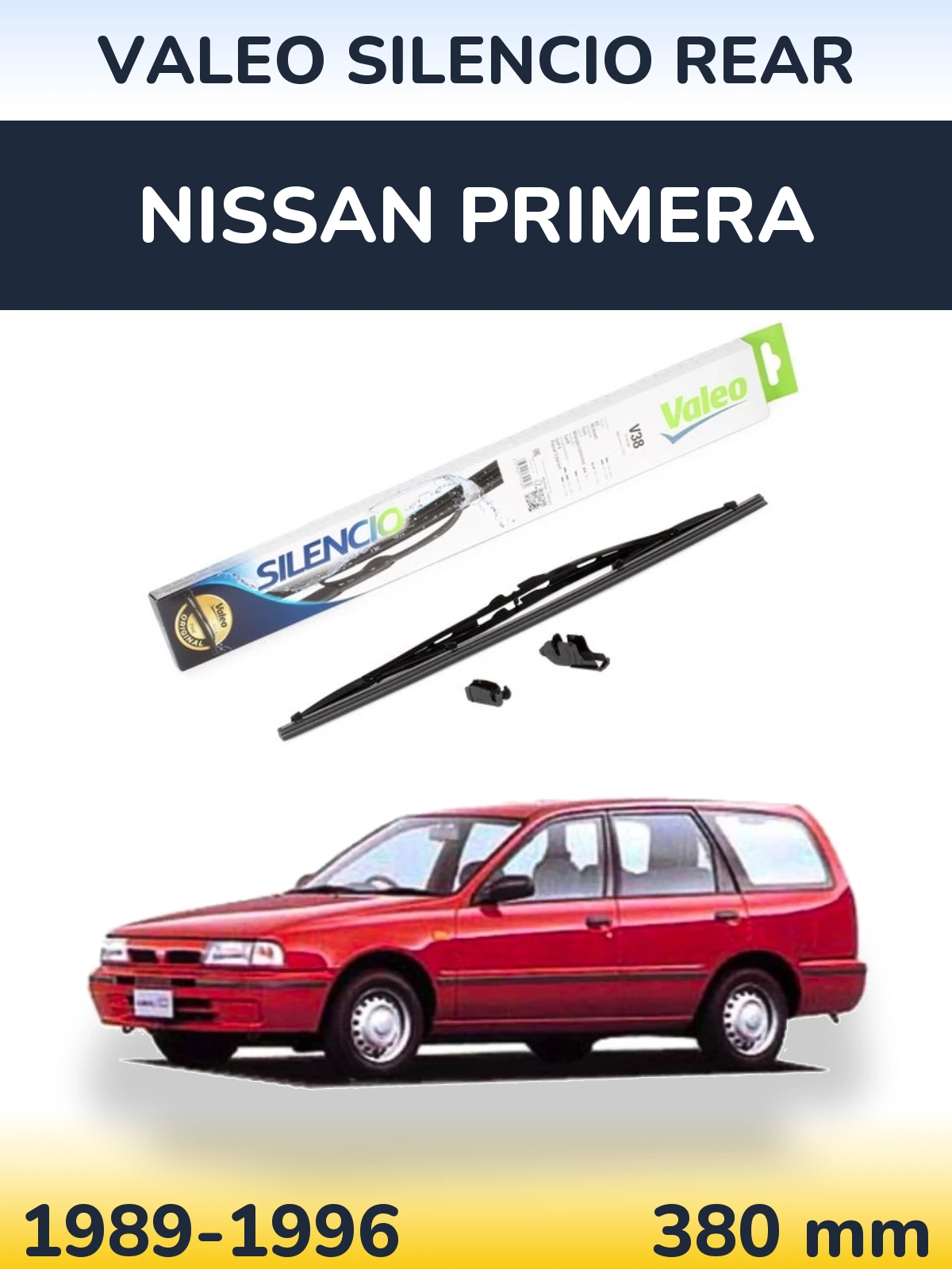 Tylna wycieraczka Valeo Silencio Rear 380 mm do Nissan Primera 1989-1996