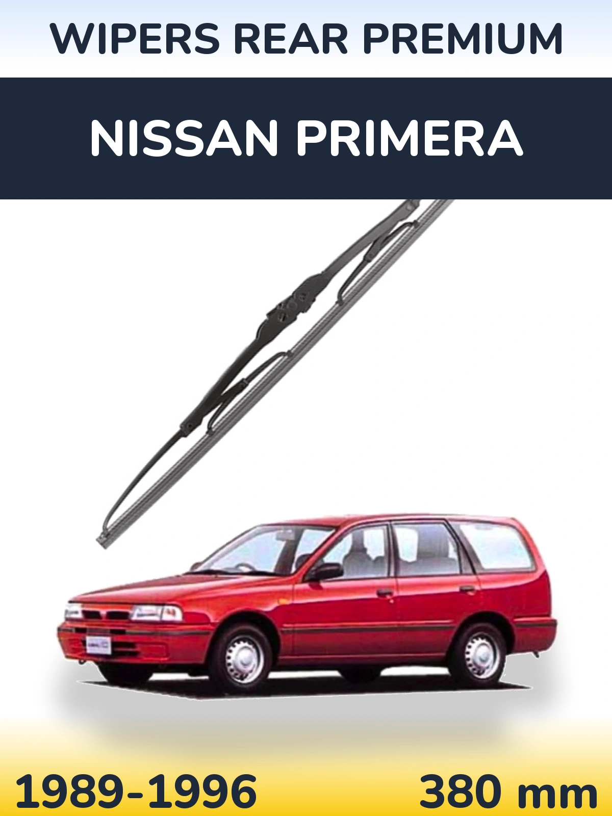 Tylna wycieraczka WIPERS REAR PREMIUM 380 mm do Nissan Primera 1989-1996