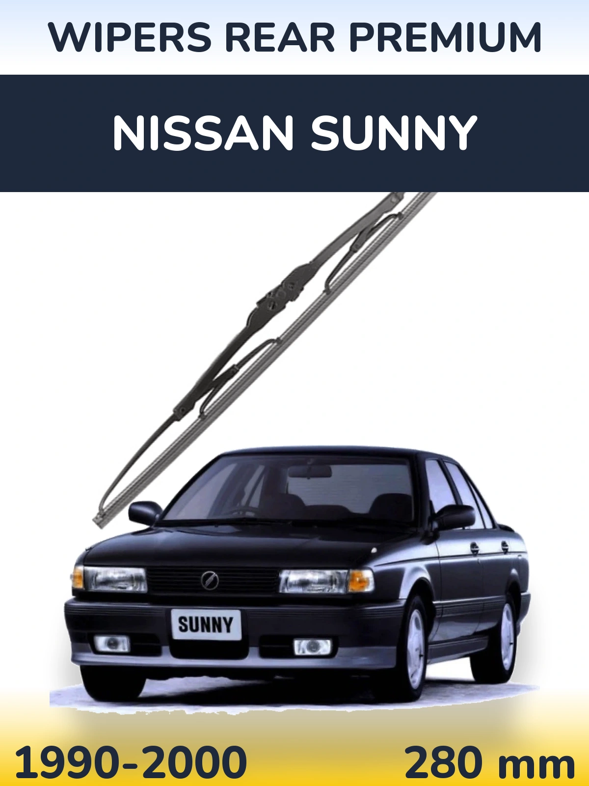 Rear wiper blade WIPERS REAR PREMIUM 280 mm for Nissan Sunny 1990-2000