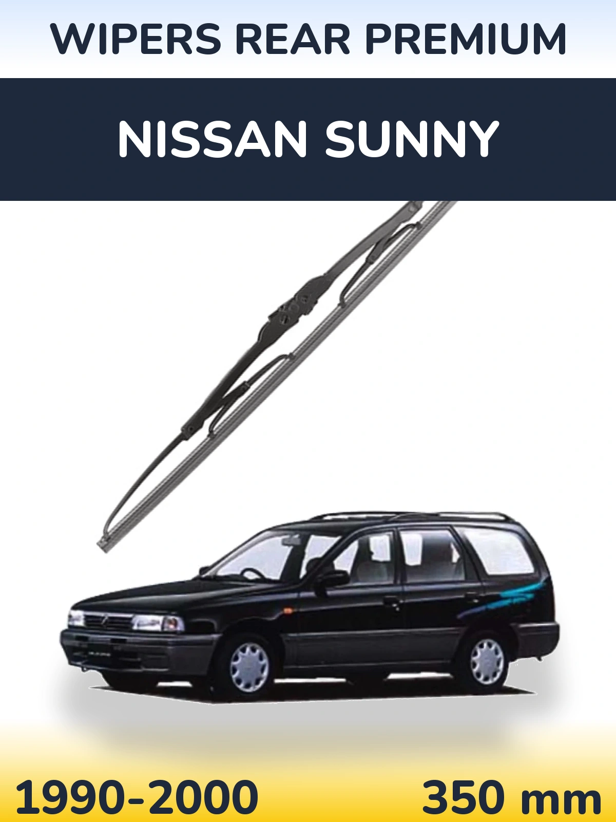 Tylna wycieraczka WIPERS REAR PREMIUM 350 mm do Nissan Sunny 1990-2000