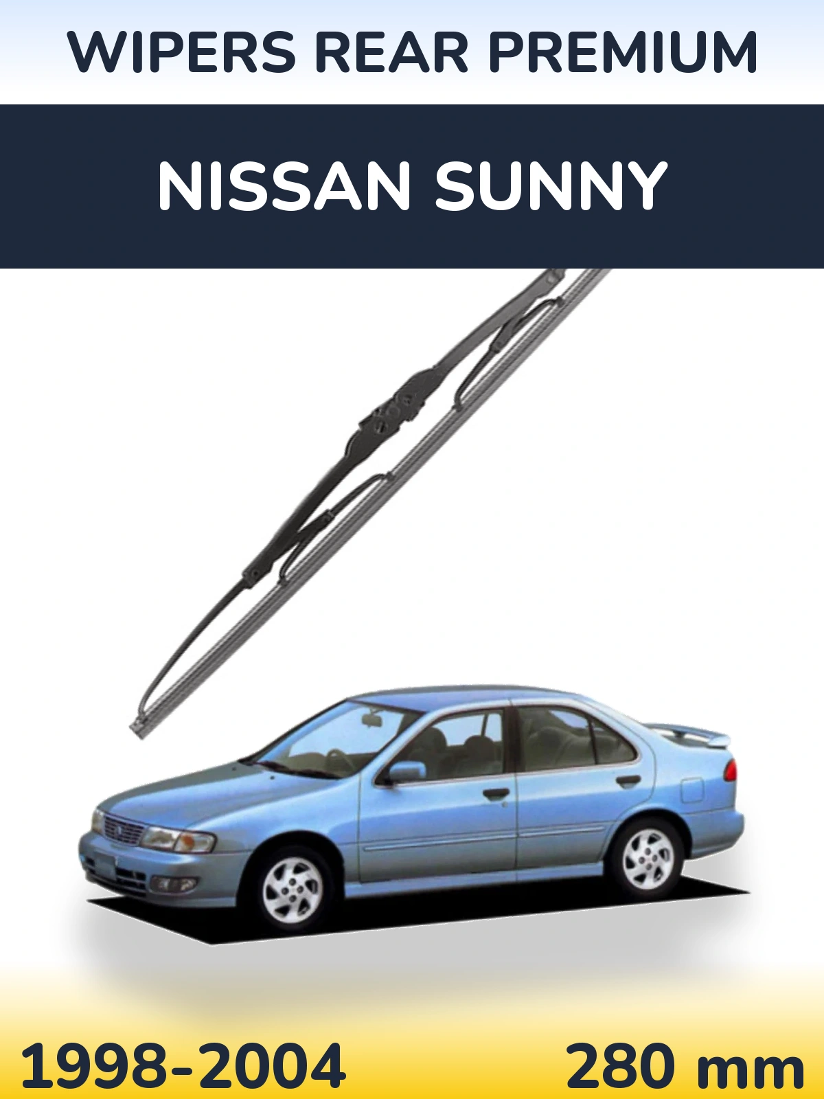 Tylna wycieraczka WIPERS REAR PREMIUM 280 mm do Nissan Sunny 1998-2004