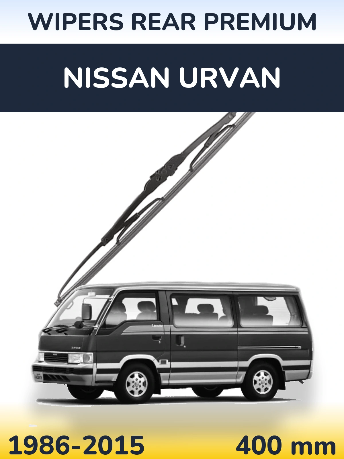 Tylna wycieraczka WIPERS REAR PREMIUM 400 mm do Nissan Urvan 1986-2015