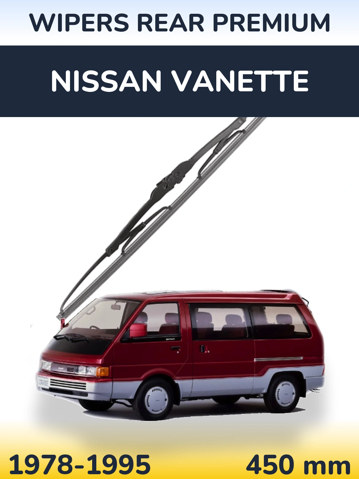 Задний дворник WIPERS REAR PREMIUM 450 мм для Nissan Vanette 1978-1995