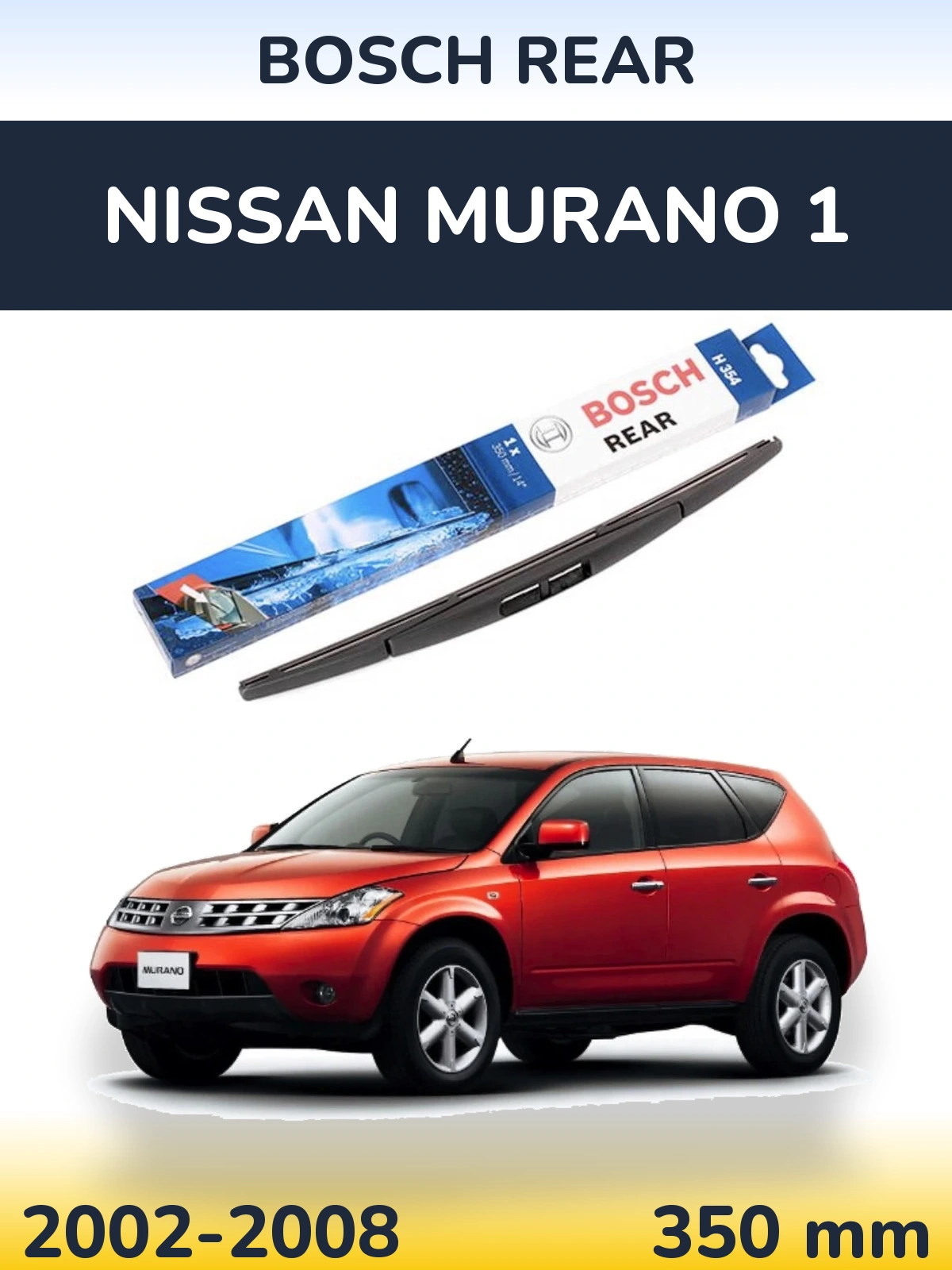 Tylna wycieraczka BOSCH Rear 350 mm do Nissan Murano 1 2002-2008