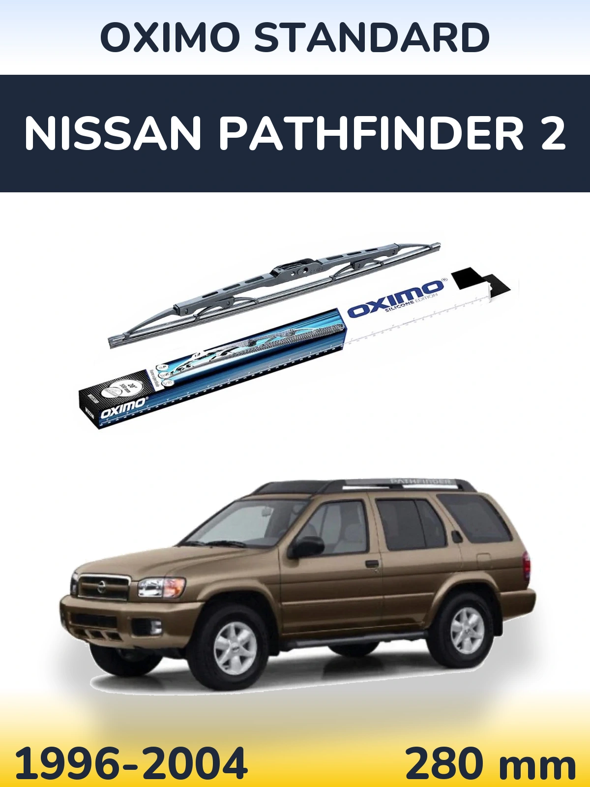 Tylna wycieraczka Oximo Standard 275 mm do Nissan Pathfinder 2 1996-2004