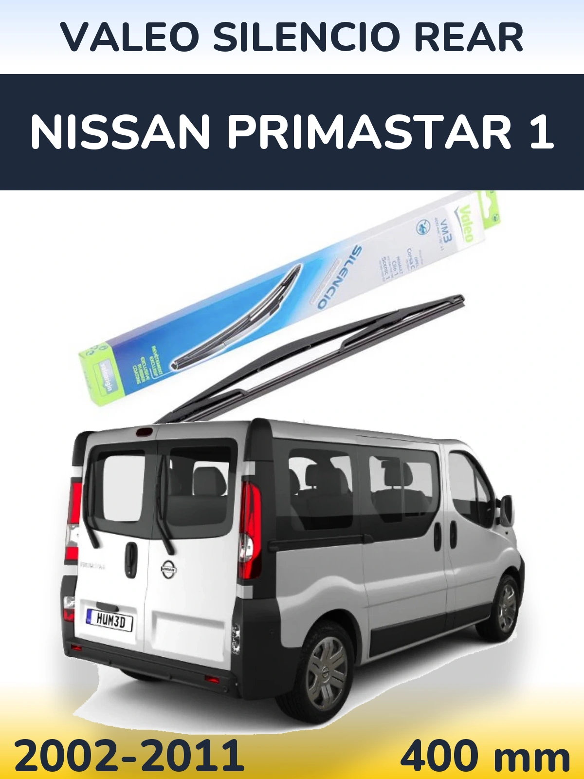 Задний дворник Valeo Silencio Rear 400 мм для Nissan Primastar 1 2002-2011
