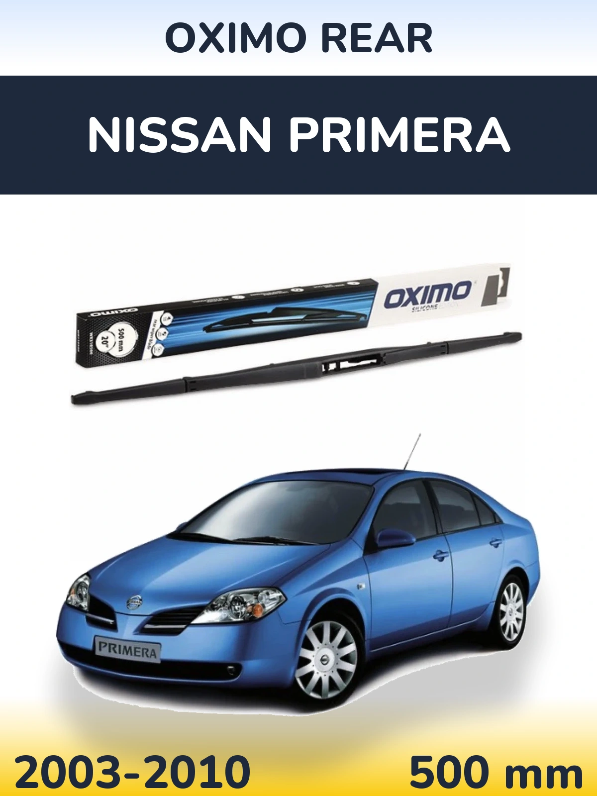 Задний дворник Oximo Rear 500 мм для Nissan Primera 2003-2010