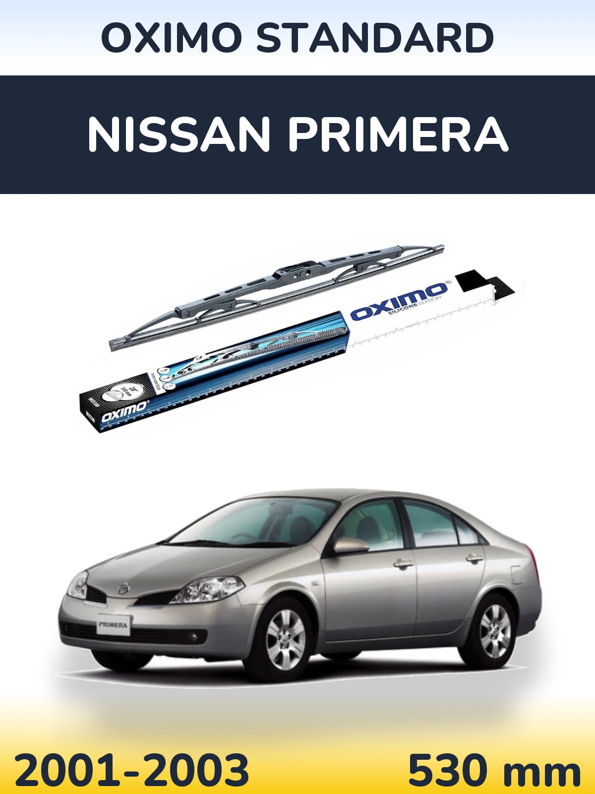 Tylna wycieraczka Oximo Standard 525 mm do Nissan Primera 2001-2003