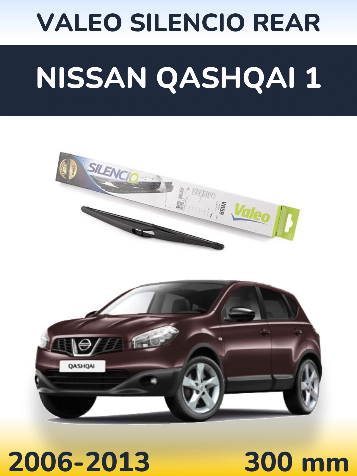 Tylna wycieraczka Valeo Silencio Rear 300 mm do Nissan Qashqai 1 2006-2013