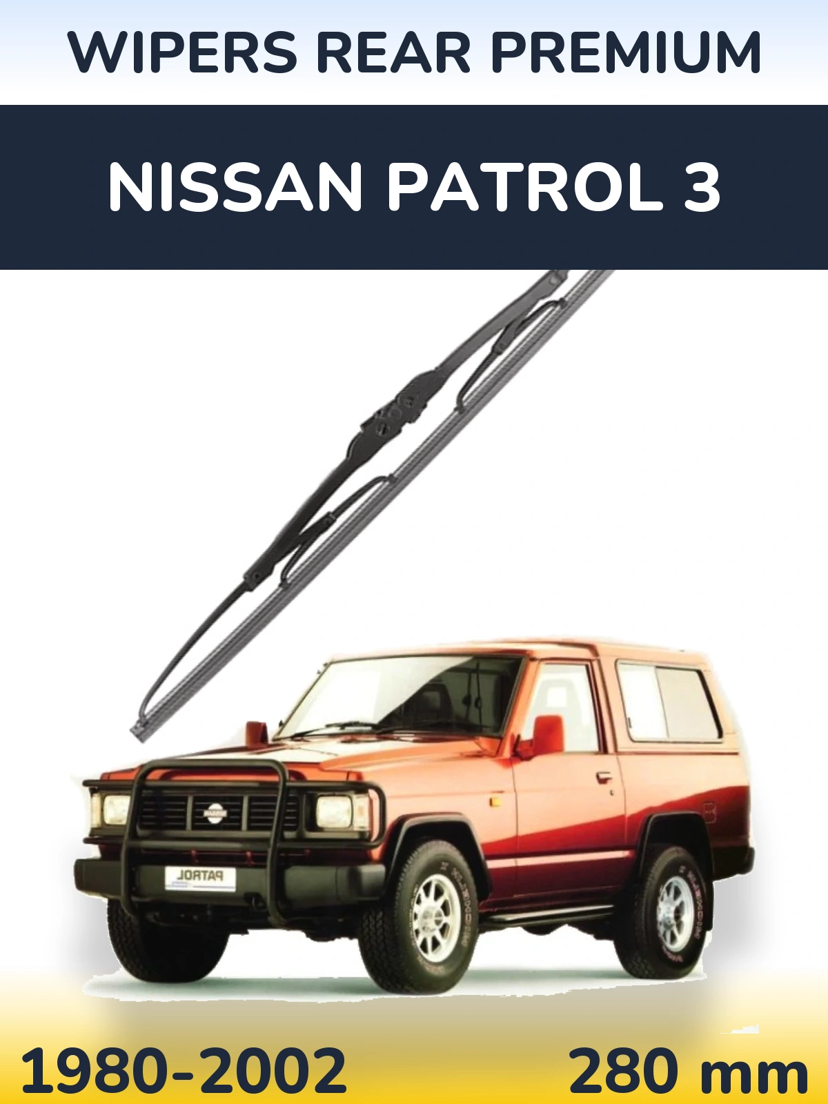 Tylna wycieraczka WIPERS REAR PREMIUM 280 mm do Nissan Patrol 3 1980-2002