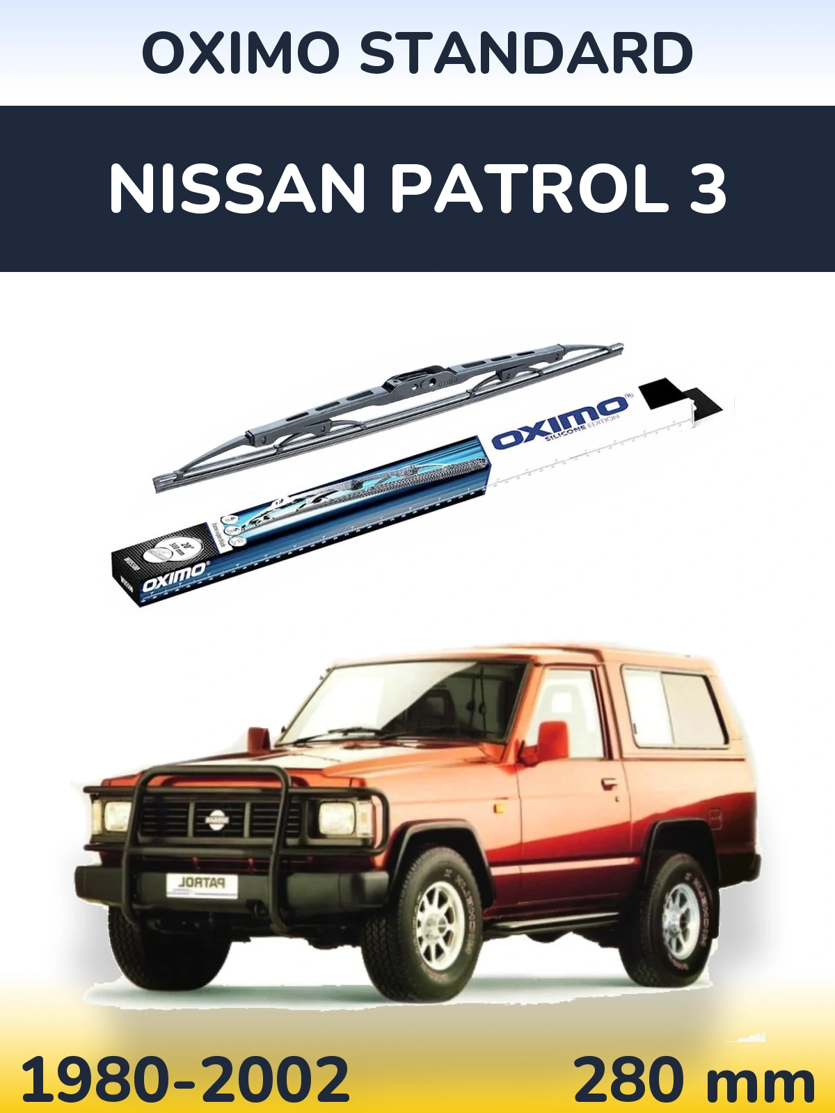 Tylna wycieraczka Oximo Standard 275 mm do Nissan Patrol 3 1980-2002