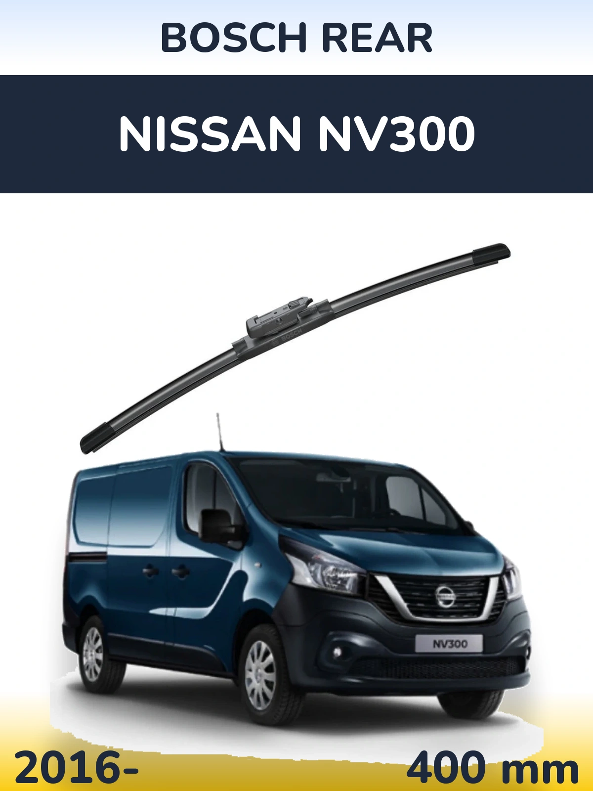 Задня щітка BOSCH Rear 400 мм для Nissan NV300 2016-2026