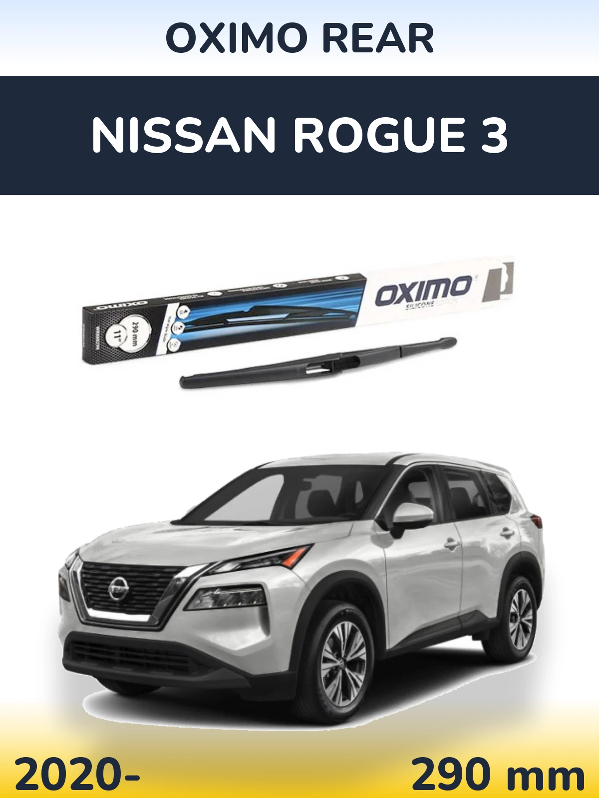 Rear wiper blade Oximo Rear 290 mm for Nissan Rogue 3 2020-2026